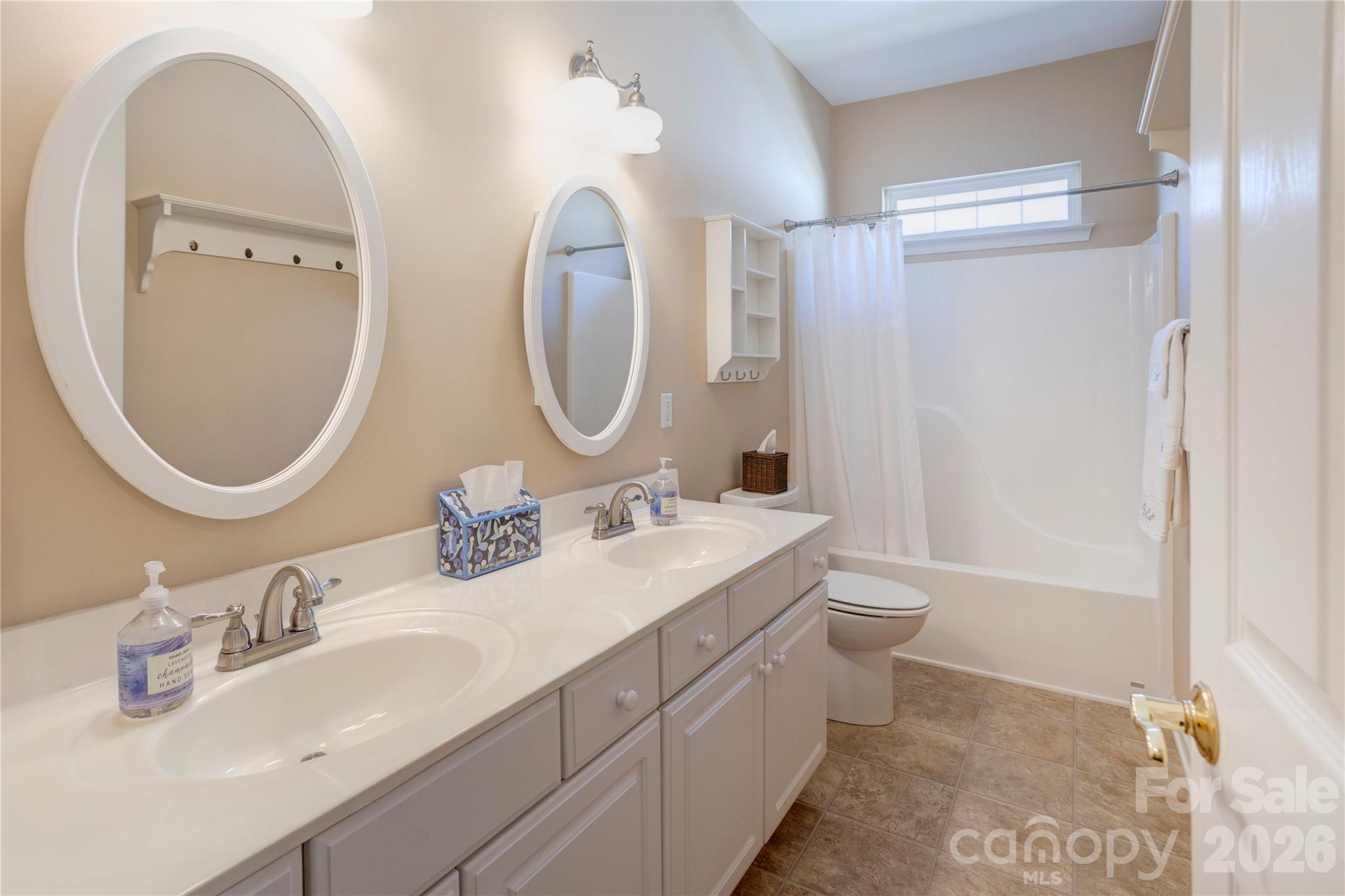 Hall Bath with Double Sinks - 580 Gatsby Place NW, Concord