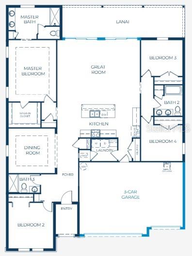 Floor Plan - 1505 KNOTTY PINE AVE, NORTH PORT
