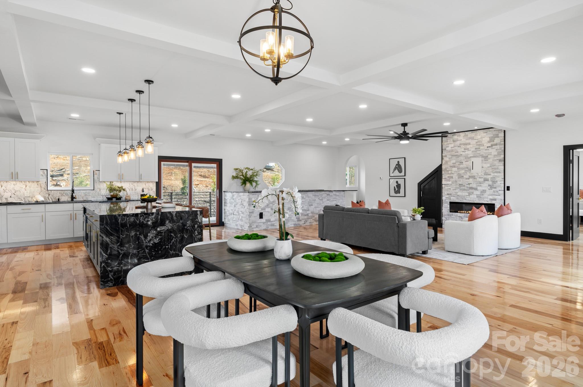 Open dining room - 74 Jeranna Road, Mills River