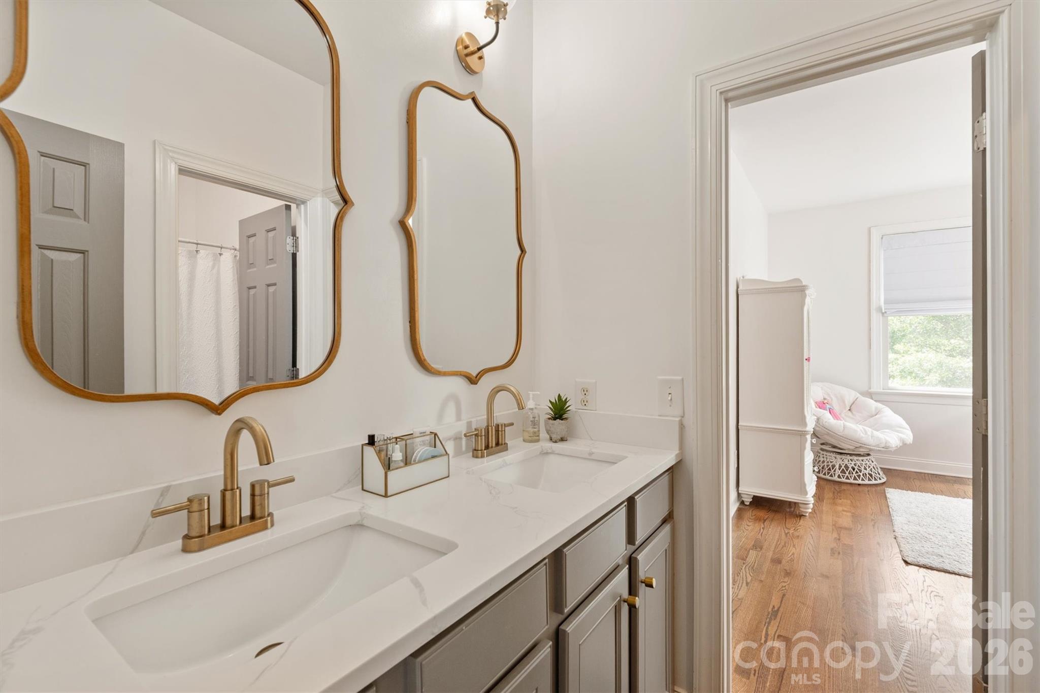 Jack and Jill bathroom - 869 Stratford Run Drive, Fort Mill