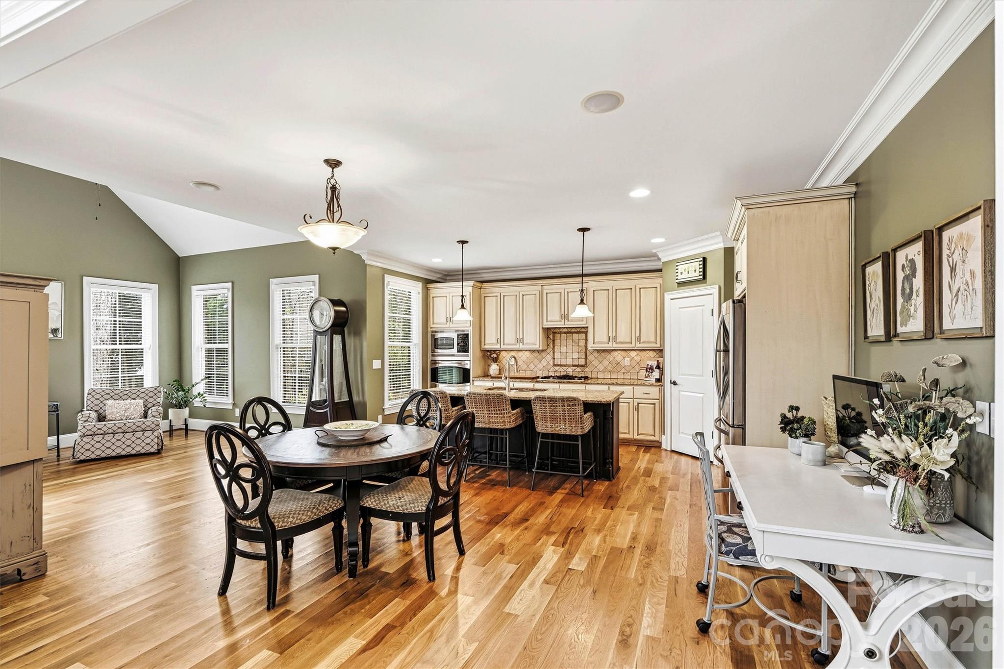 Open kitchen with generous prep space and easy flow to the living areas - 224 Birdie Drive, Stanley