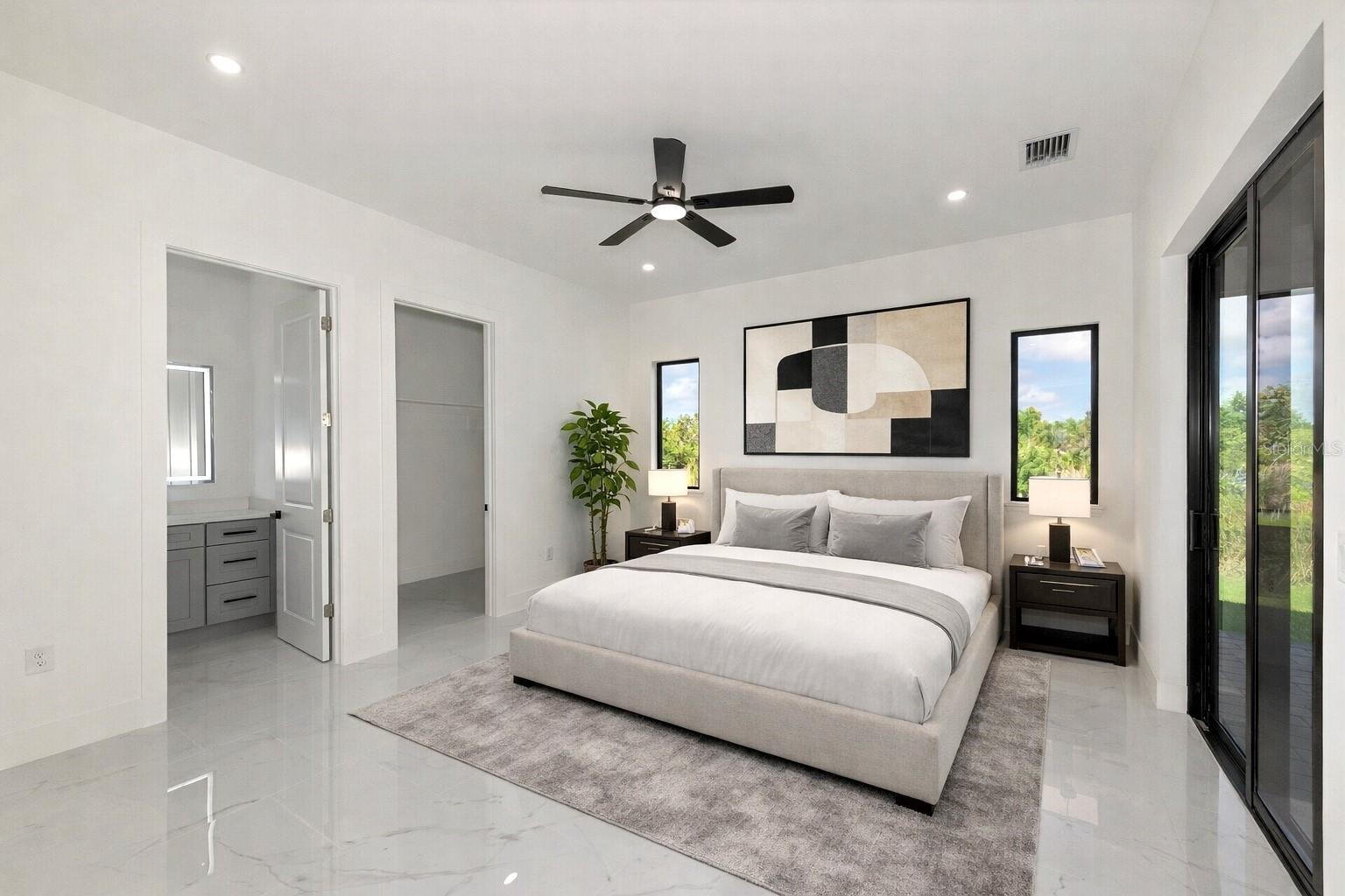 Virtual staging Master suite - 9468 ATTICA CIR, PORT CHARLOTTE
