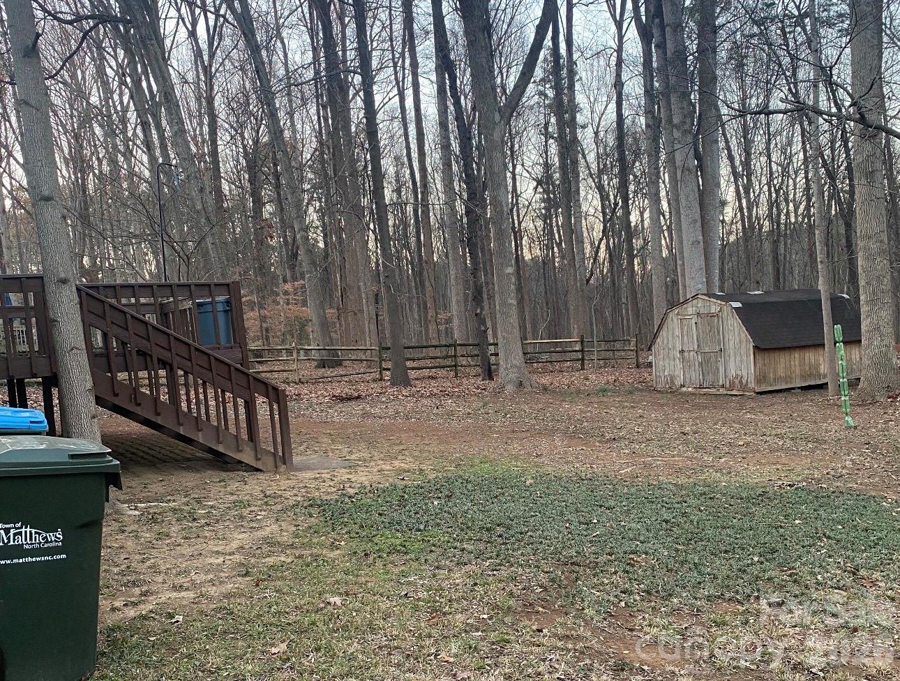 back yard - 3011 winding Trail, Matthews