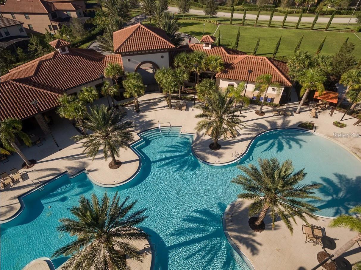 Aerial View of the Clubhouse - 5493 SOLTERRA CIR, DAVENPORT