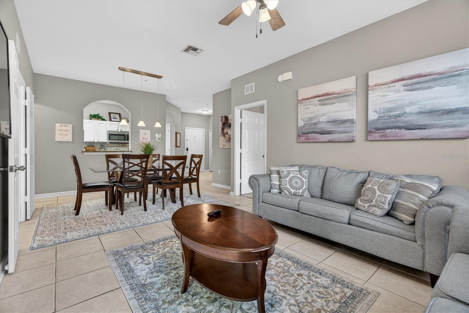Living & Dining Room - 7664 COMROW ST #304, KISSIMMEE