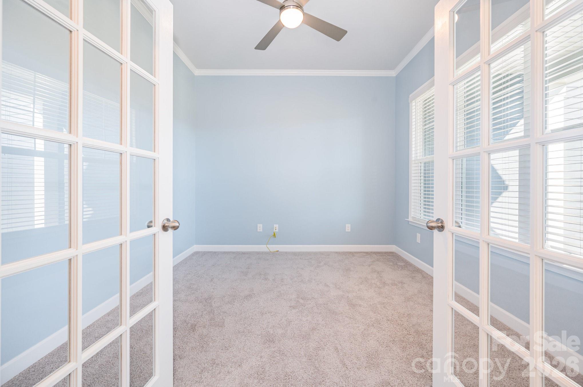 French doors leading to the office. - 456 Lucky Drive NW, Concord