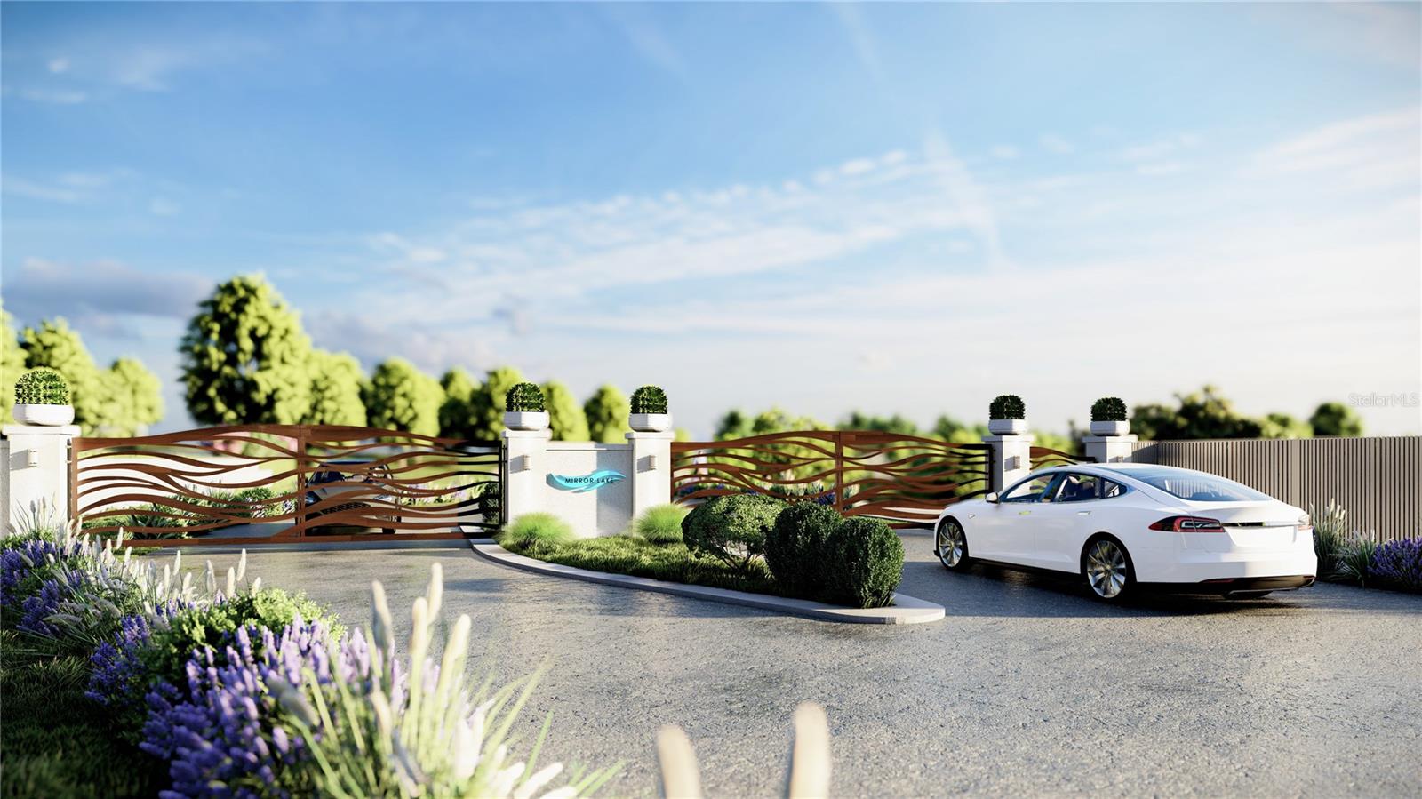 Rendering of Planned Gated Entry - 142 TRANQUIL MIRROR LAKE CT #Lot 18, CLERMONT