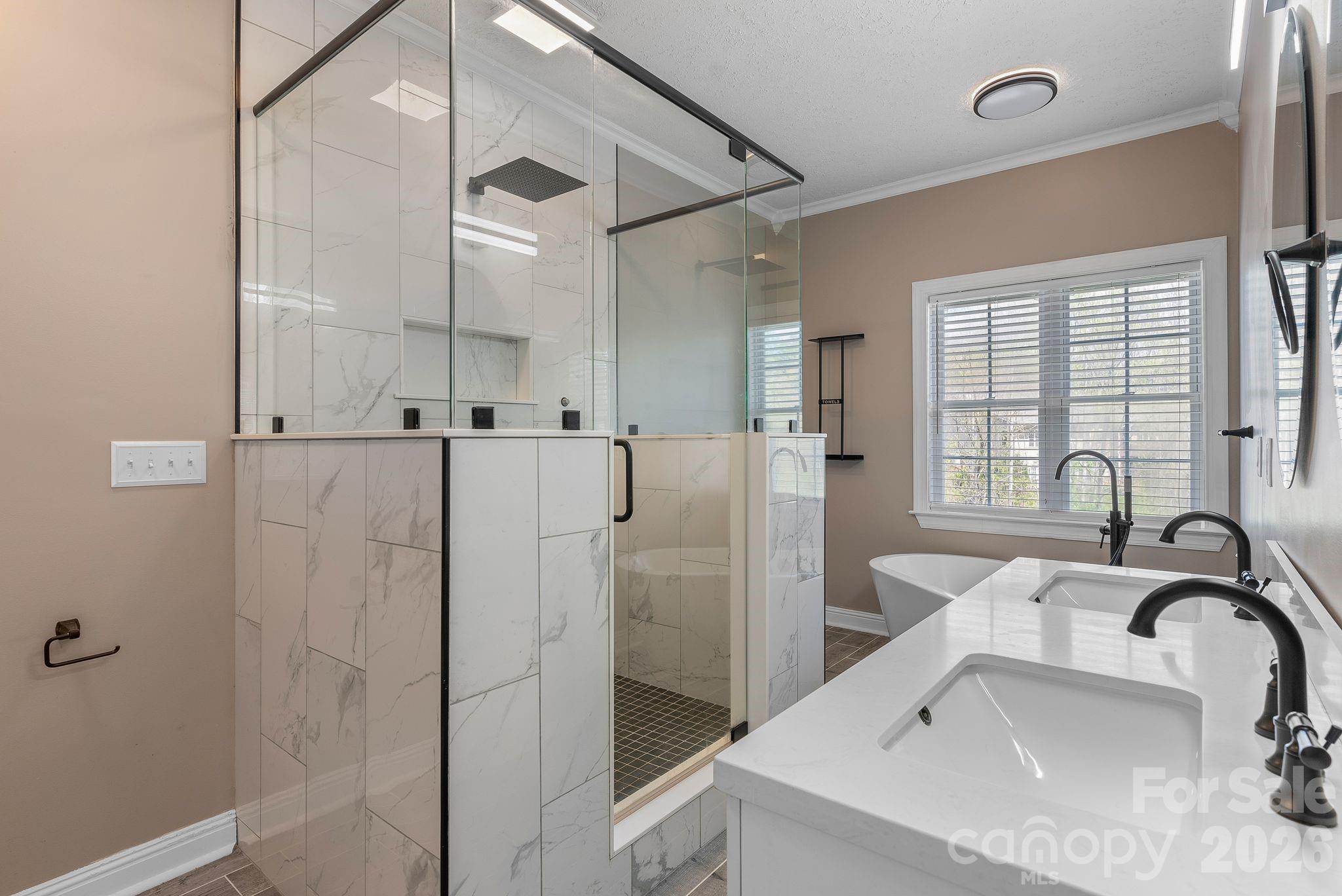 Custom Large Shower is newly finished and ready for you. - 79 Mill Pond Way, Hendersonville