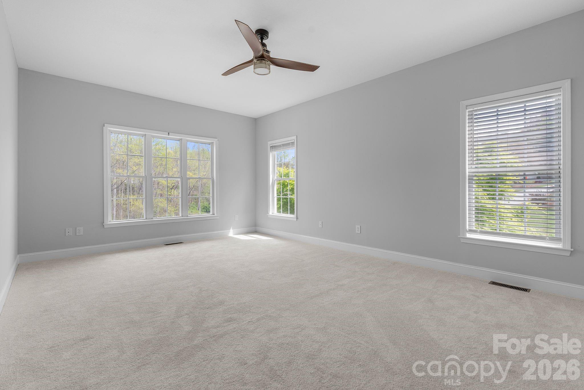 The primary bedroom is quite large, see floor plan - 79 Mill Pond Way, Hendersonville