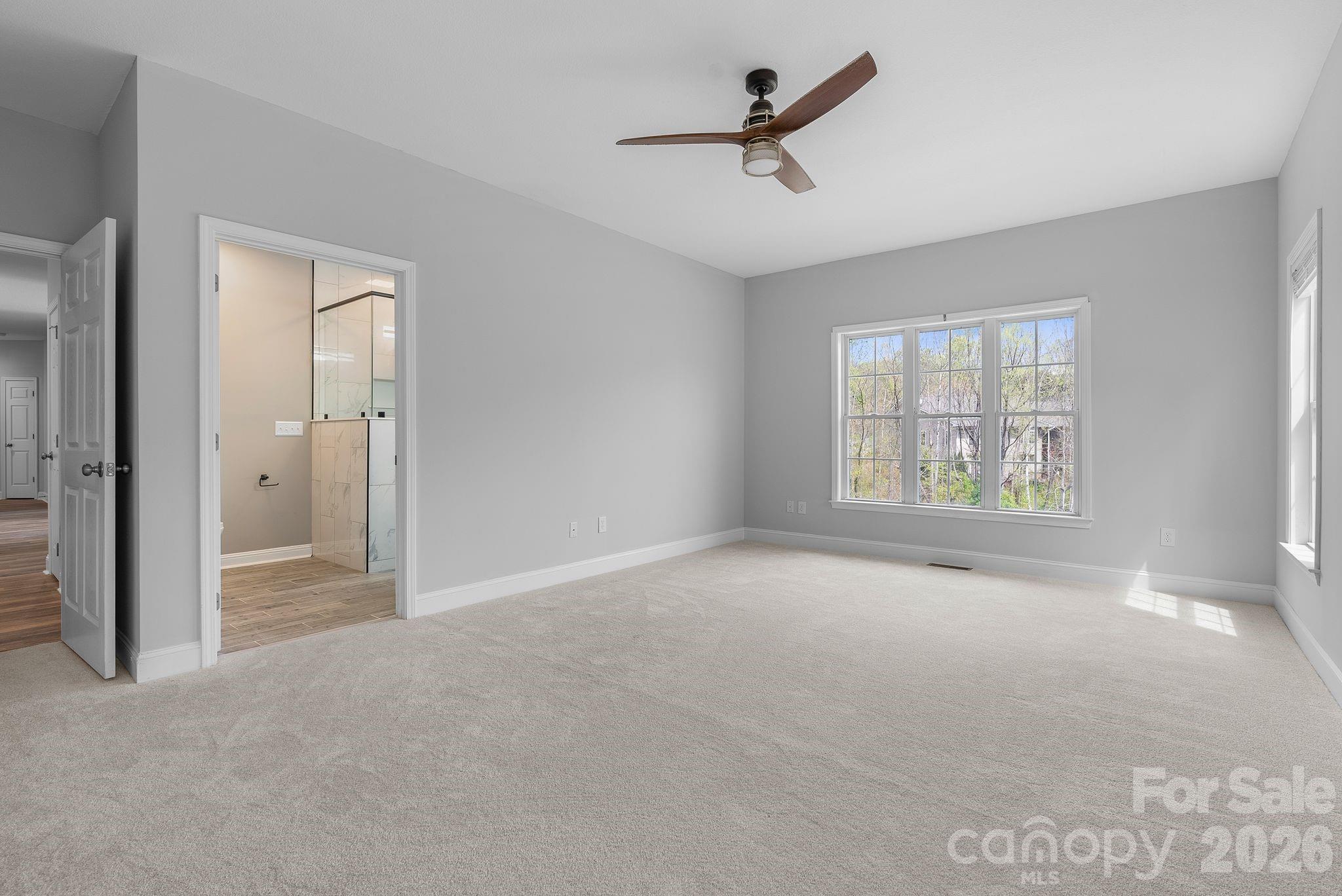 Primary bedroom new carpet installed. - 79 Mill Pond Way, Hendersonville
