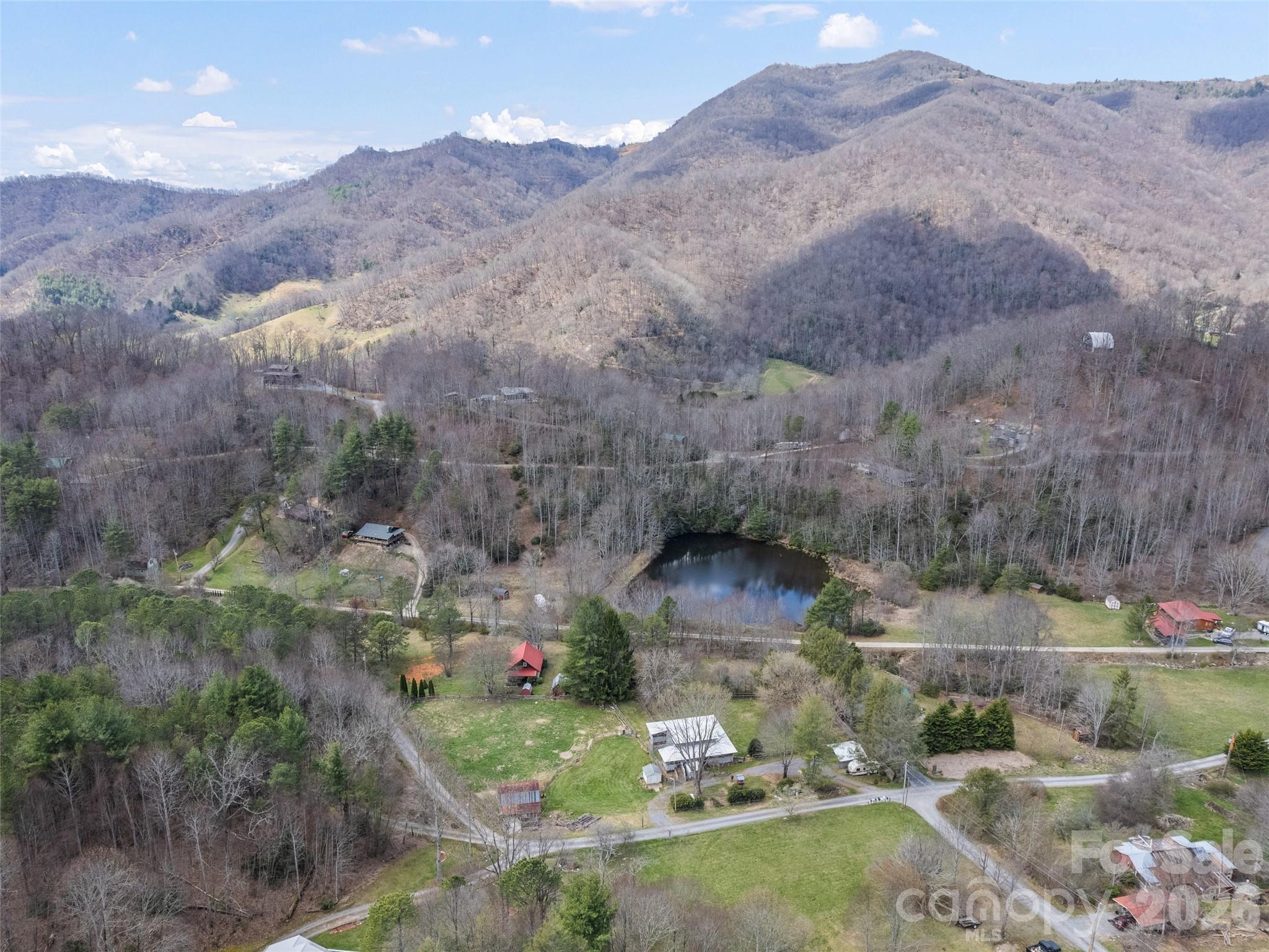 Overlooking the house toward Crabtree Bald - 838 Hidden Valley Road, Clyde