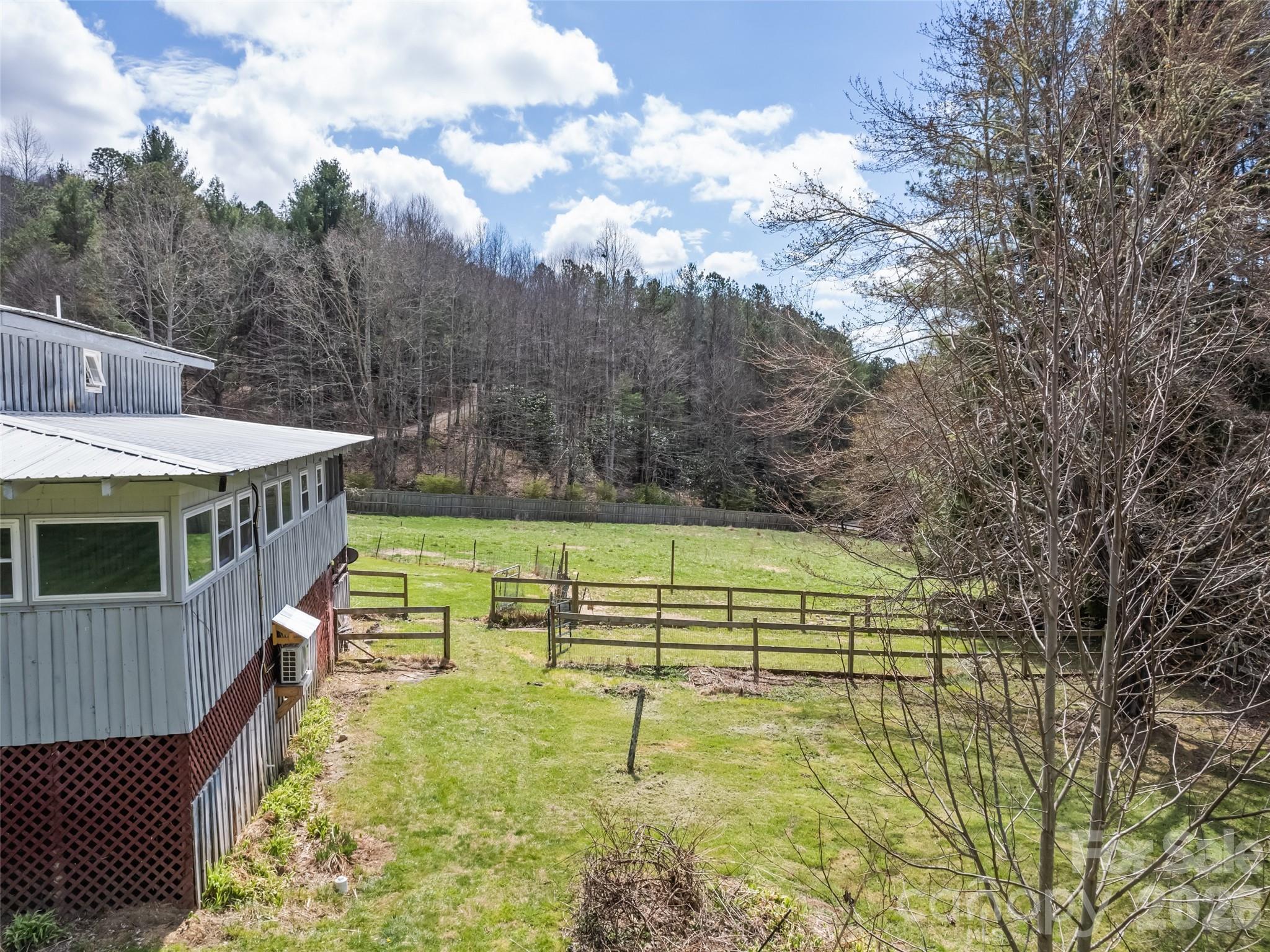 Level yard and fenced in pasture and pens - 838 Hidden Valley Road, Clyde