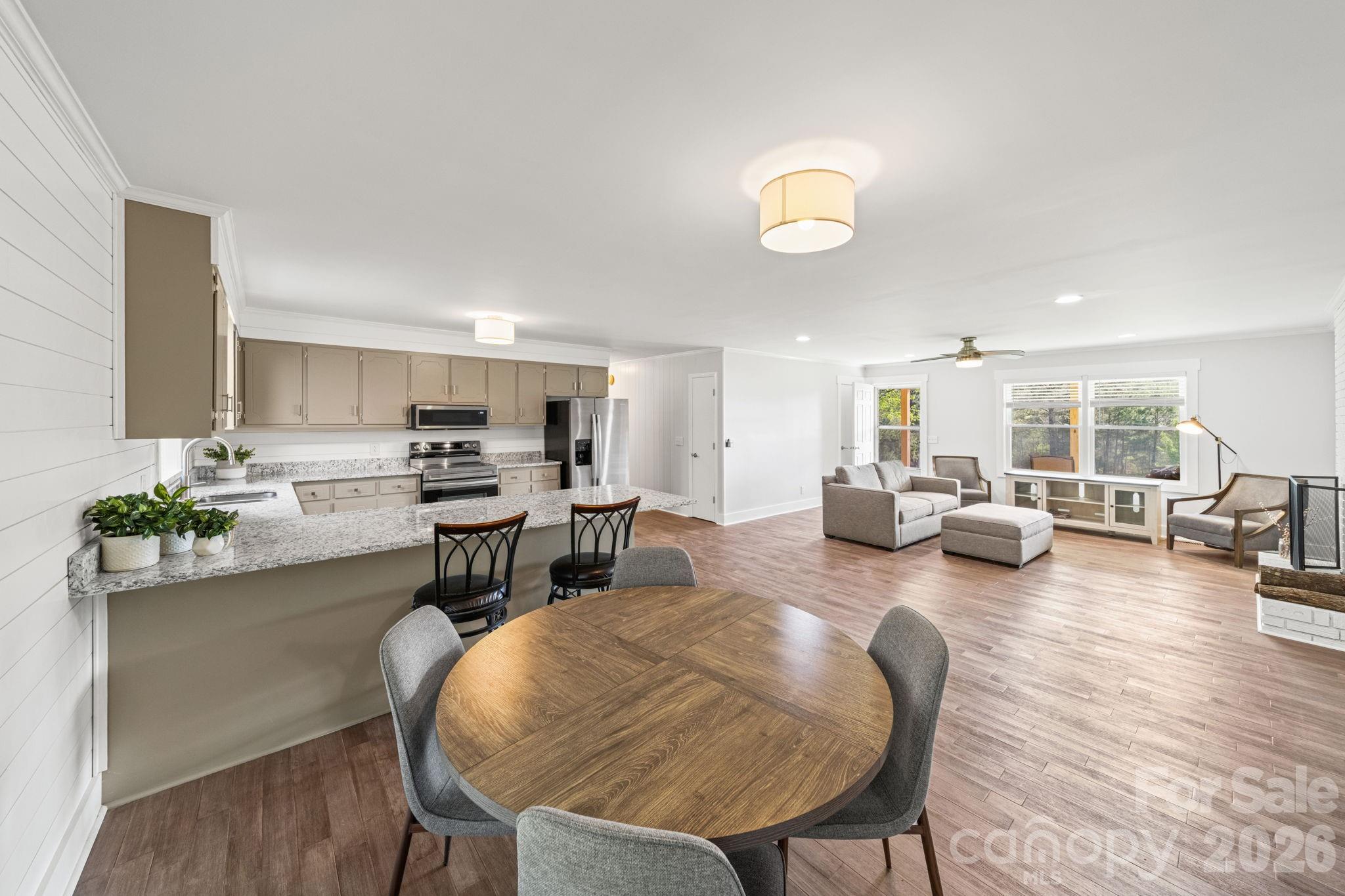 Dining Area, Kitchen and Living Room - 12227 NC 138 Highway, Norwood