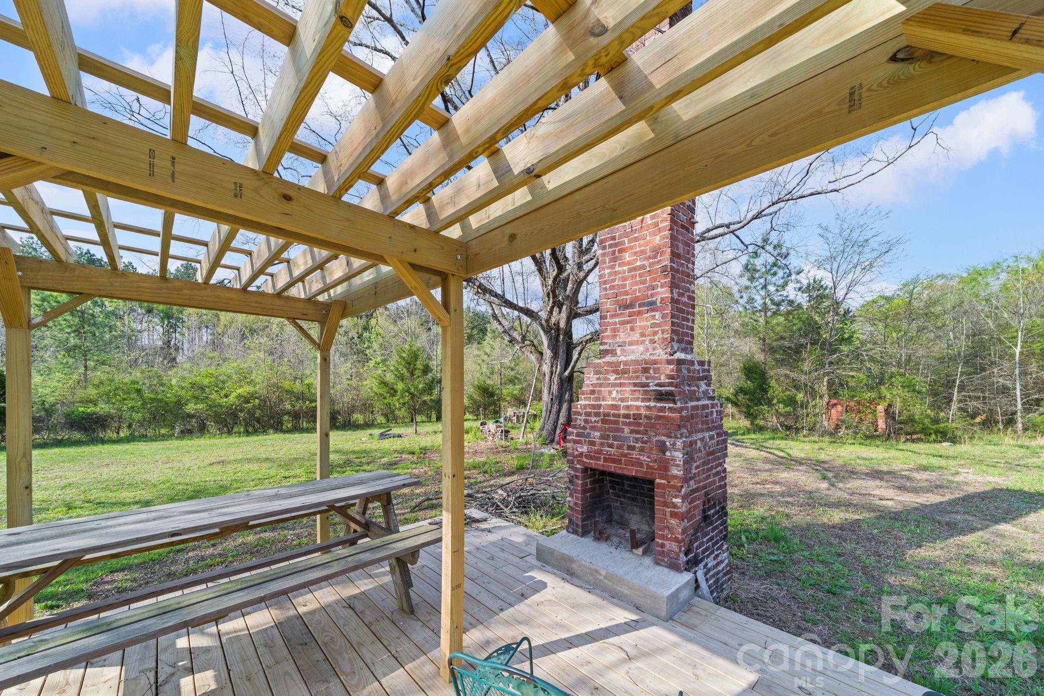 Repurposed Chimney - great outdoor fireplace and gathering space - 12227 NC 138 Highway, Norwood