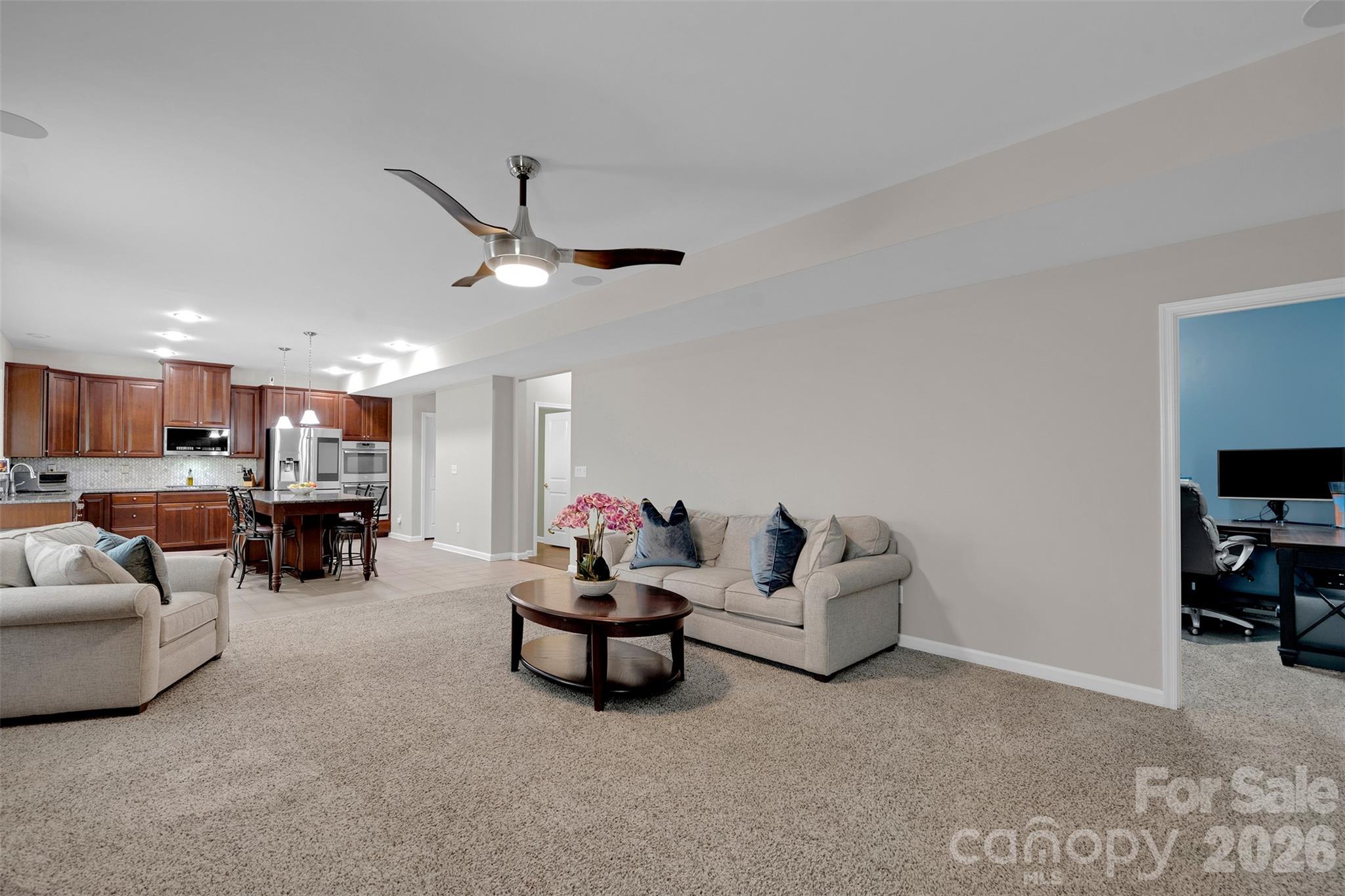 Living Room looking into office - 1797 Mill Creek Lane SW, Concord