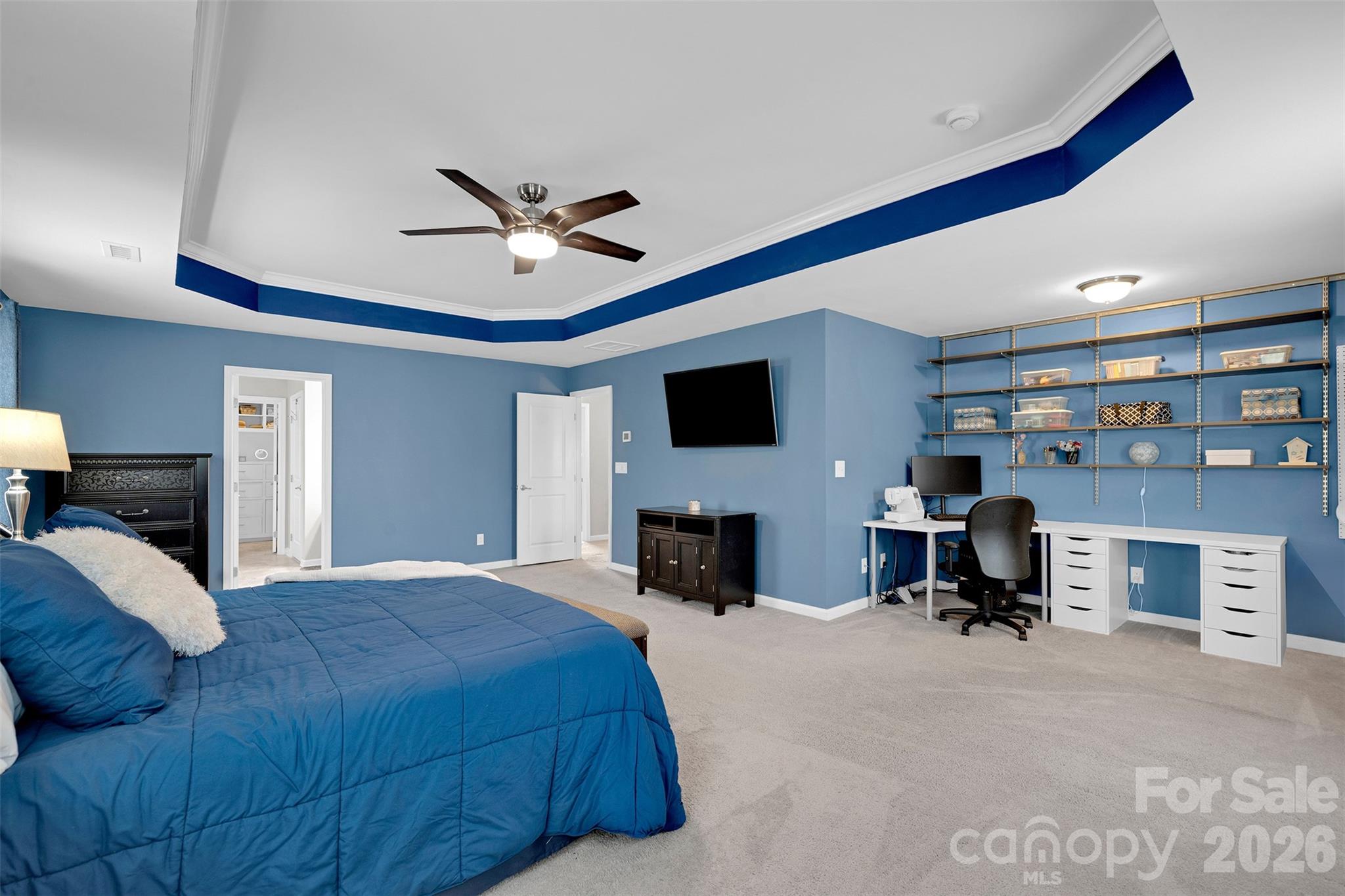 Primary bedroom with office space - 1797 Mill Creek Lane SW, Concord