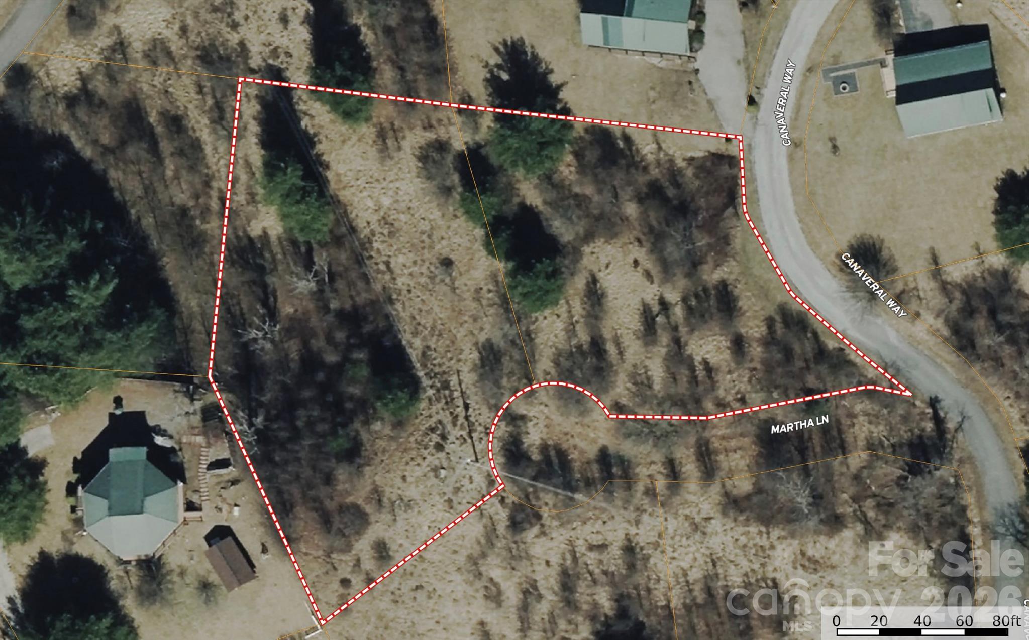 Aerial View - TBD (Lot 21 & 22) Martha Lane, Piney Creek