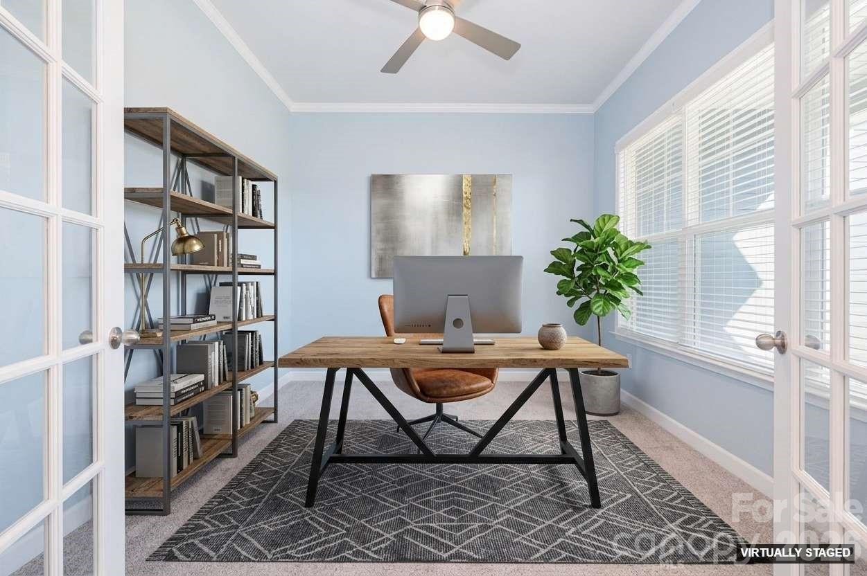 Virtually stage office. - 456 Lucky Drive NW, Concord