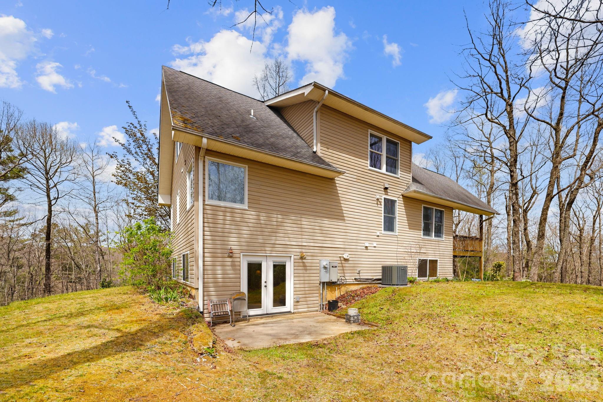 Back view of the home with separate entrance - 13705 Rosman Highway, Lake Toxaway