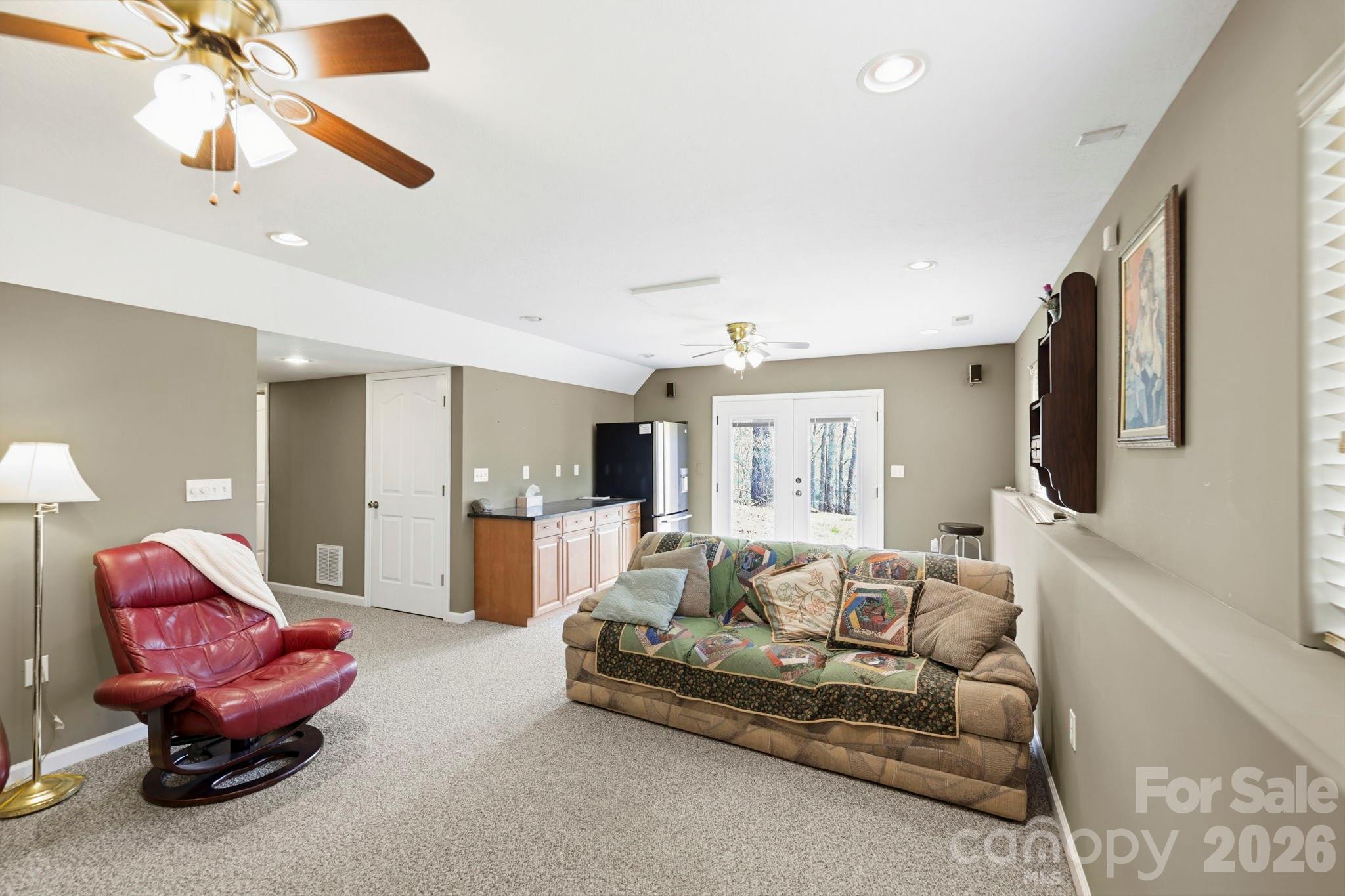 Den/Rec Room downstairs with separate entrance - 13705 Rosman Highway, Lake Toxaway