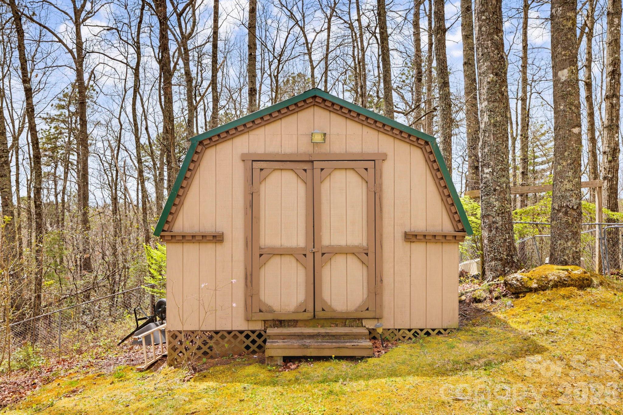 Storage shed - 13705 Rosman Highway, Lake Toxaway