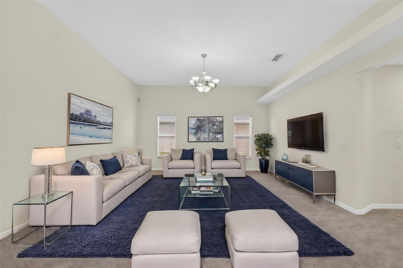 *Virtually Staged* Family room - 131 RUBY LAKE DR, WINTER HAVEN