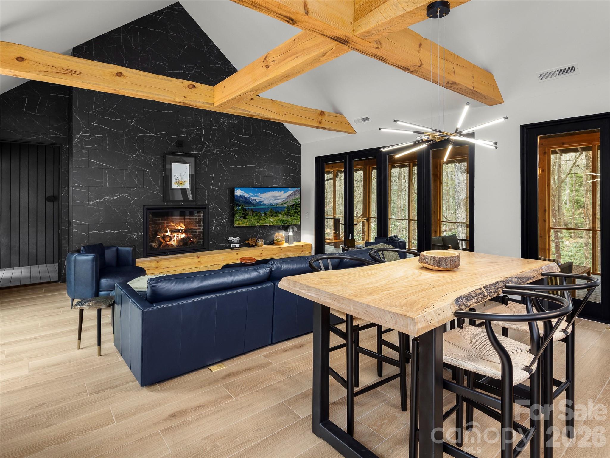 Dining Room/Great Room - 80 Hemlock Circle, Black Mountain