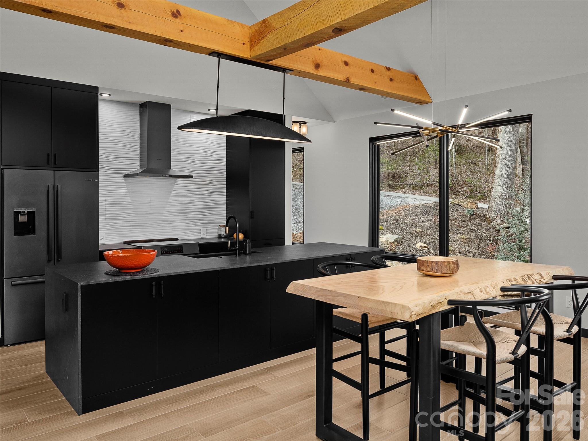 Dining Room into the kitchen - 80 Hemlock Circle, Black Mountain