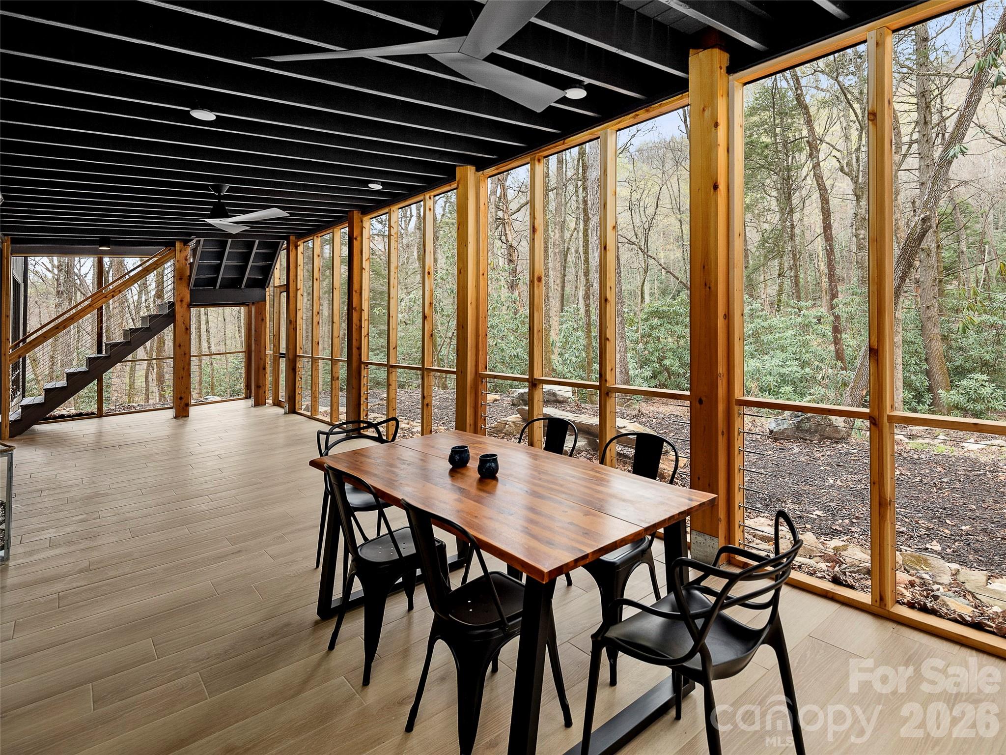 Downstairs porch - 80 Hemlock Circle, Black Mountain