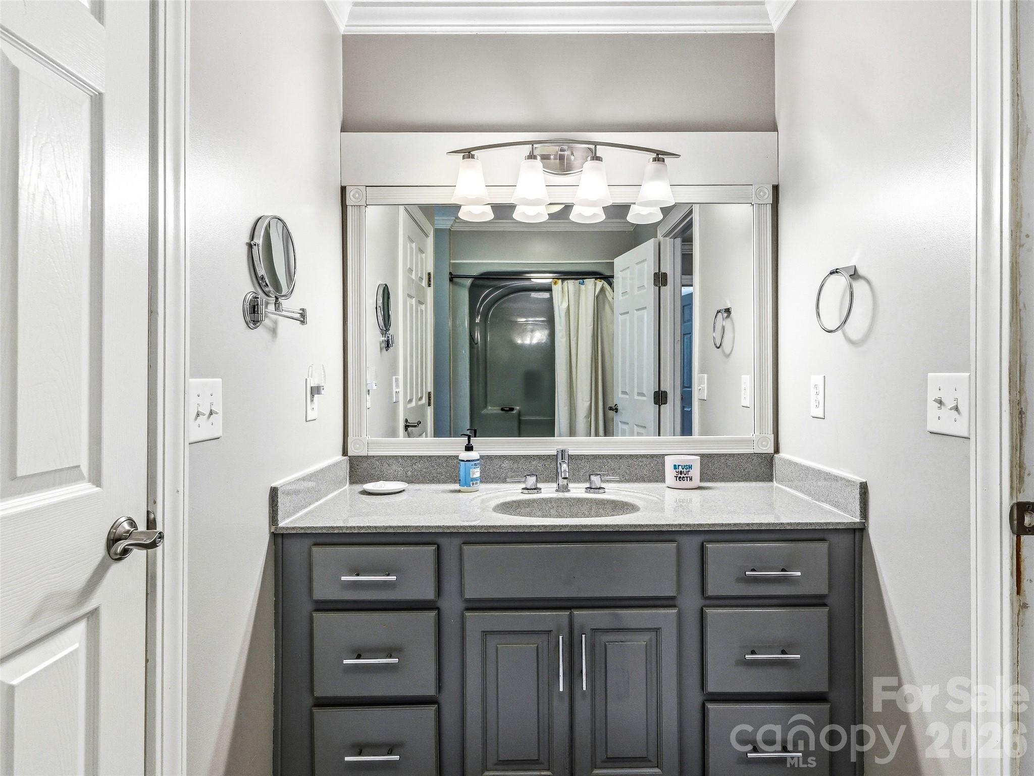 Upstairs hall bathroom. - 32 Franklin Farm Road, Fletcher
