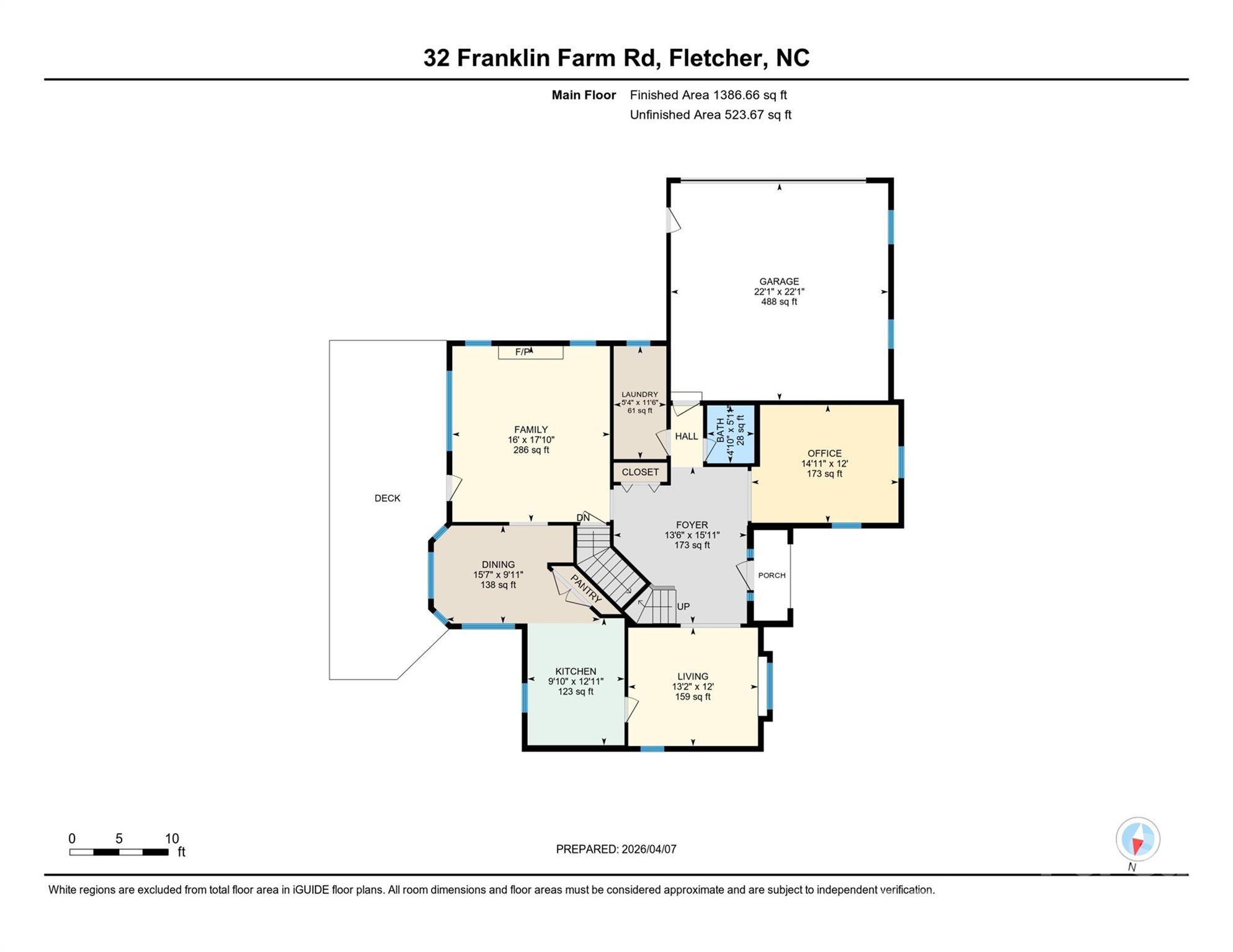 Main level - 32 Franklin Farm Road, Fletcher