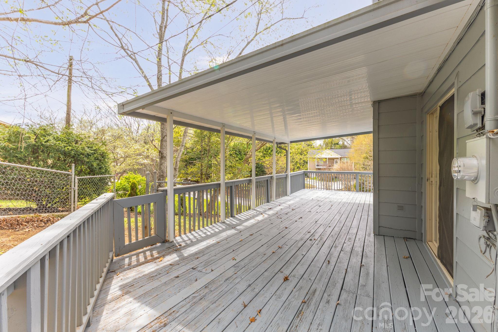 Side covered porch - 147 Elkwood Road, Asheville
