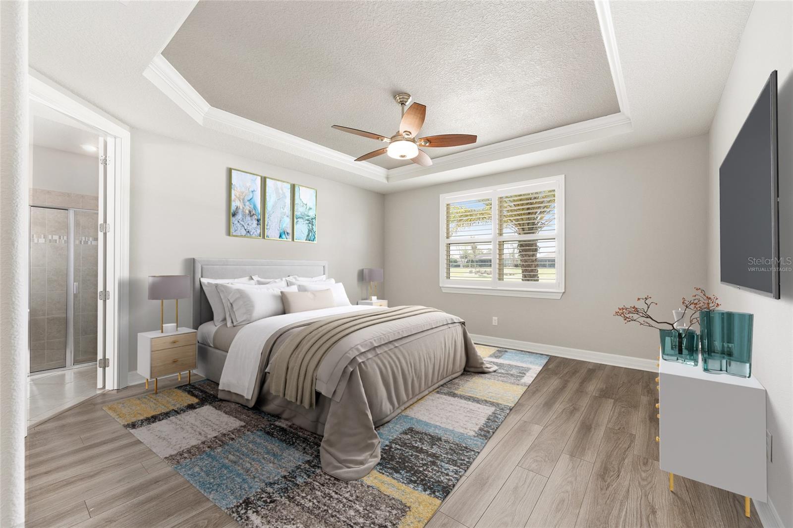 Primary Bedroom-Virtually Staged - 6816 SW 95TH CIR, OCALA
