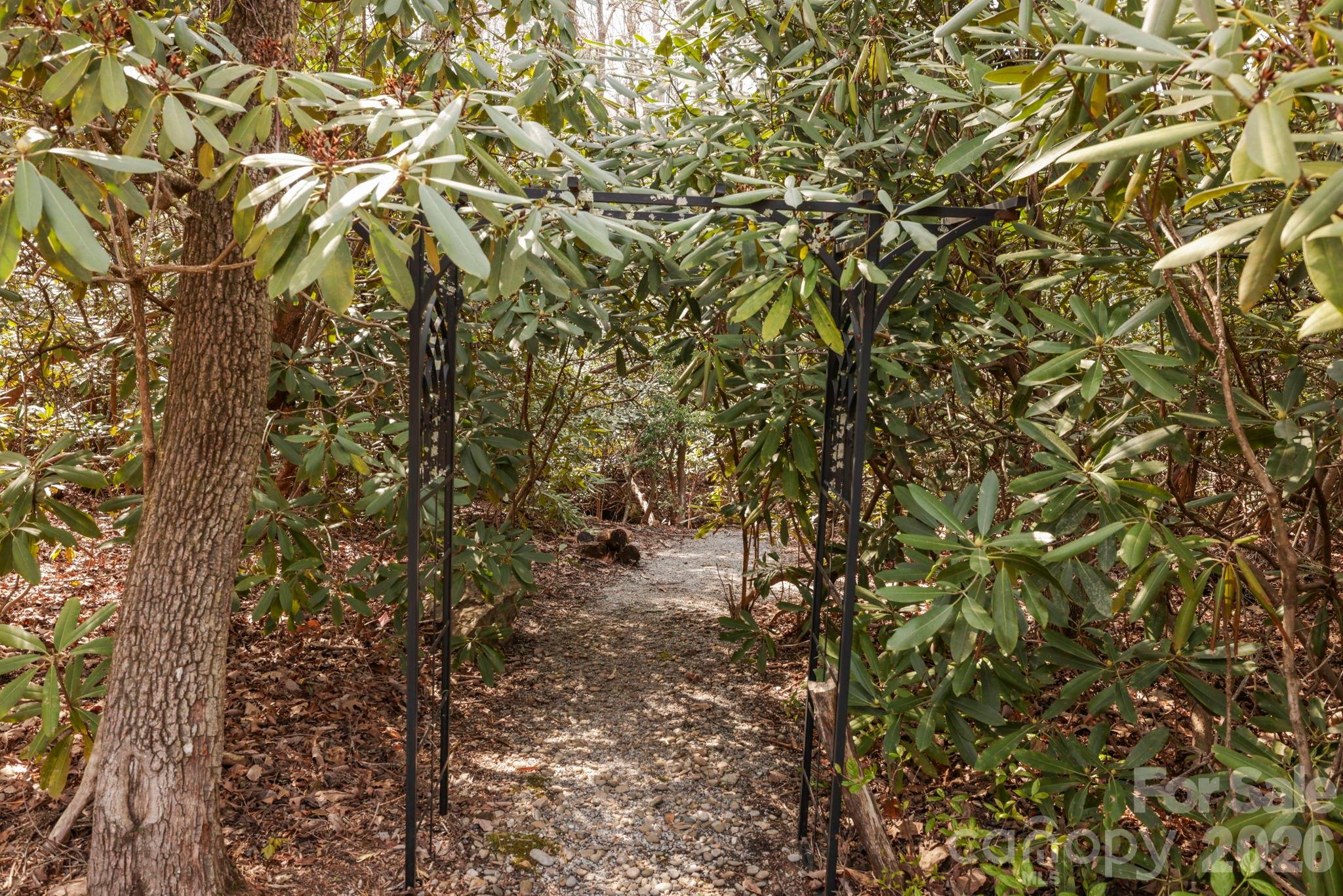 Walking trails lead to a creek - 100 Elmridge Drive, Flat Rock