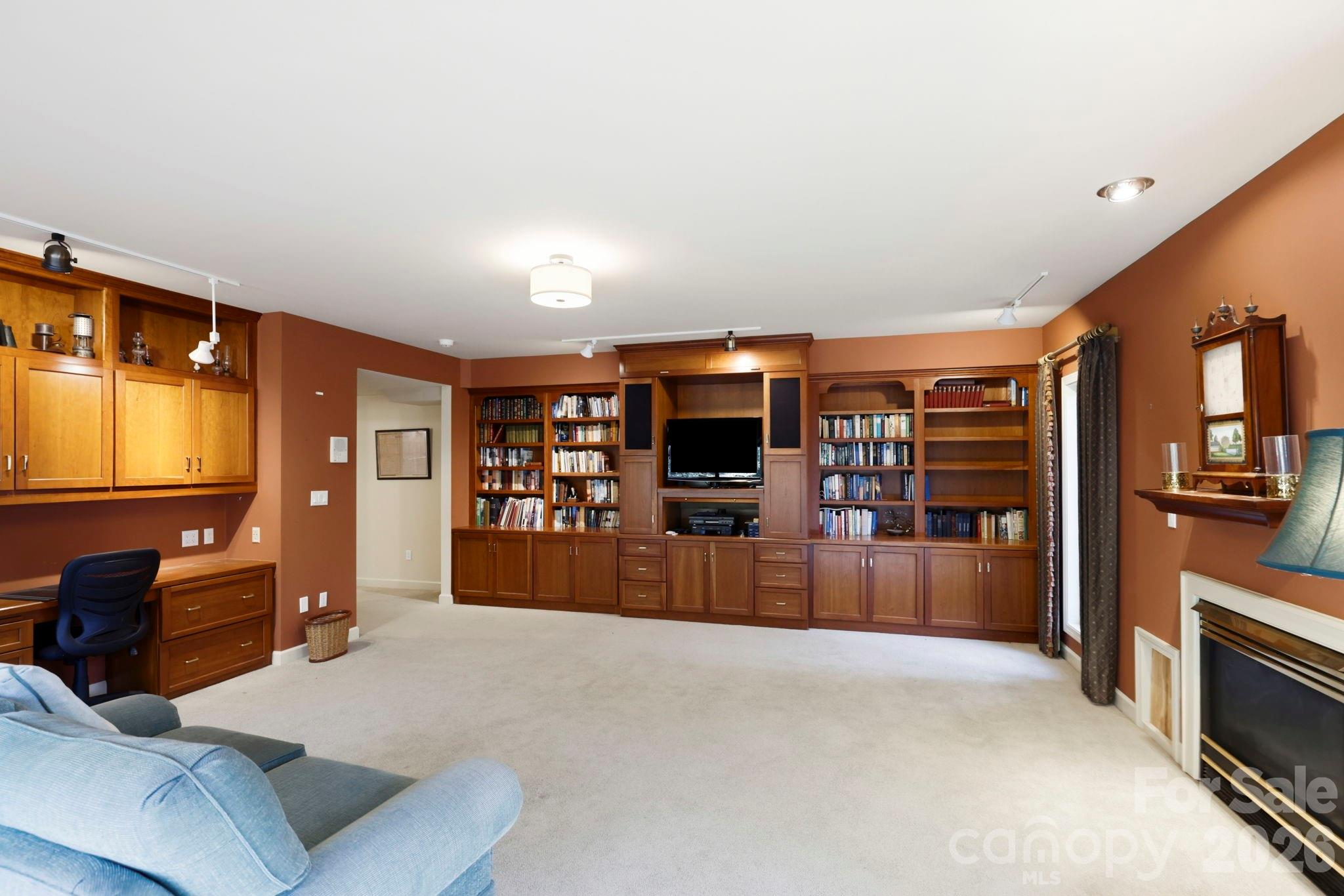 Another view of lower level den - 100 Elmridge Drive, Flat Rock
