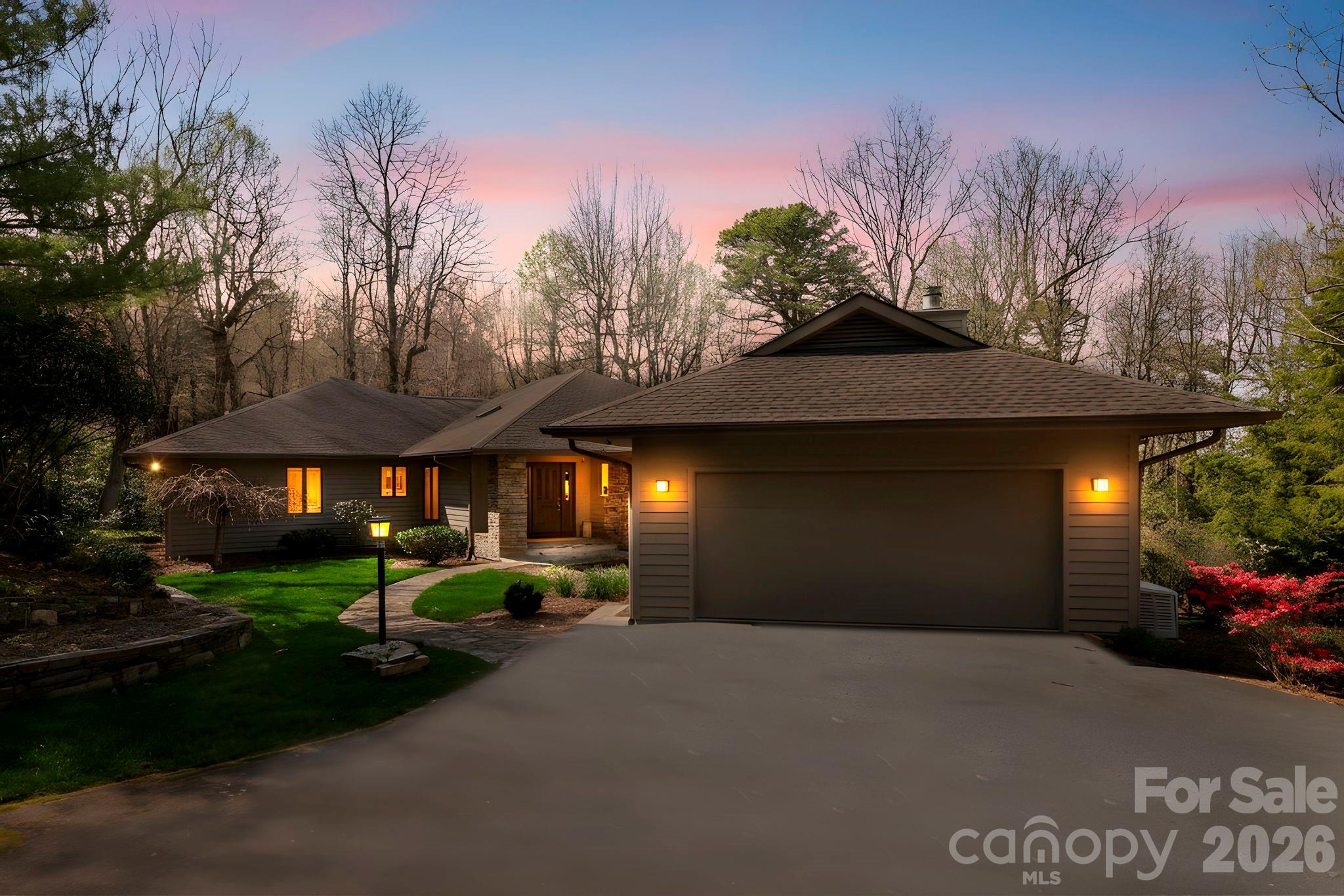100 Elmridge Drive - virtual evening - 100 Elmridge Drive, Flat Rock