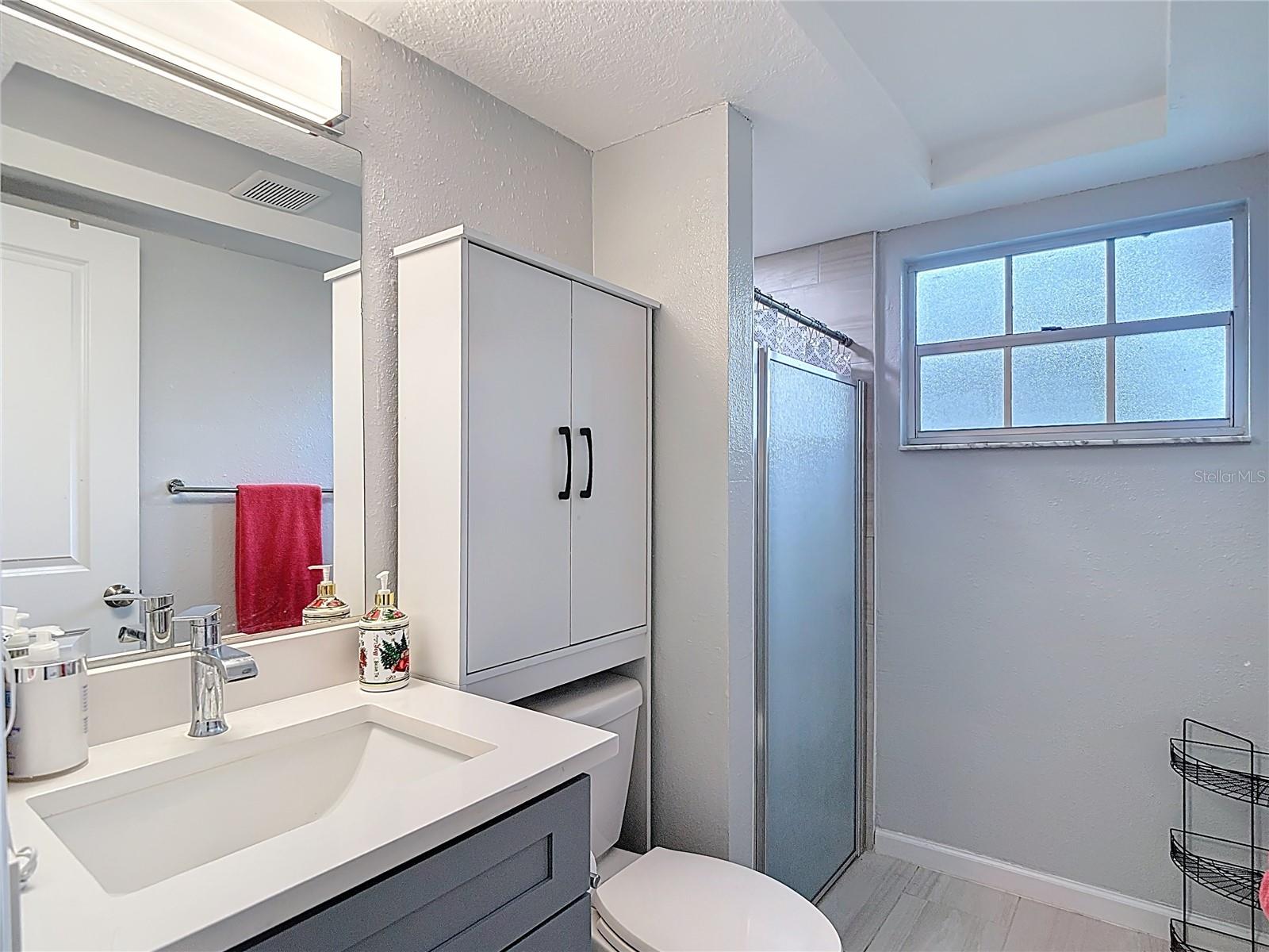 Primary bathroom with a walk in shower - 12709 CASTLEBERRY CT, HUDSON