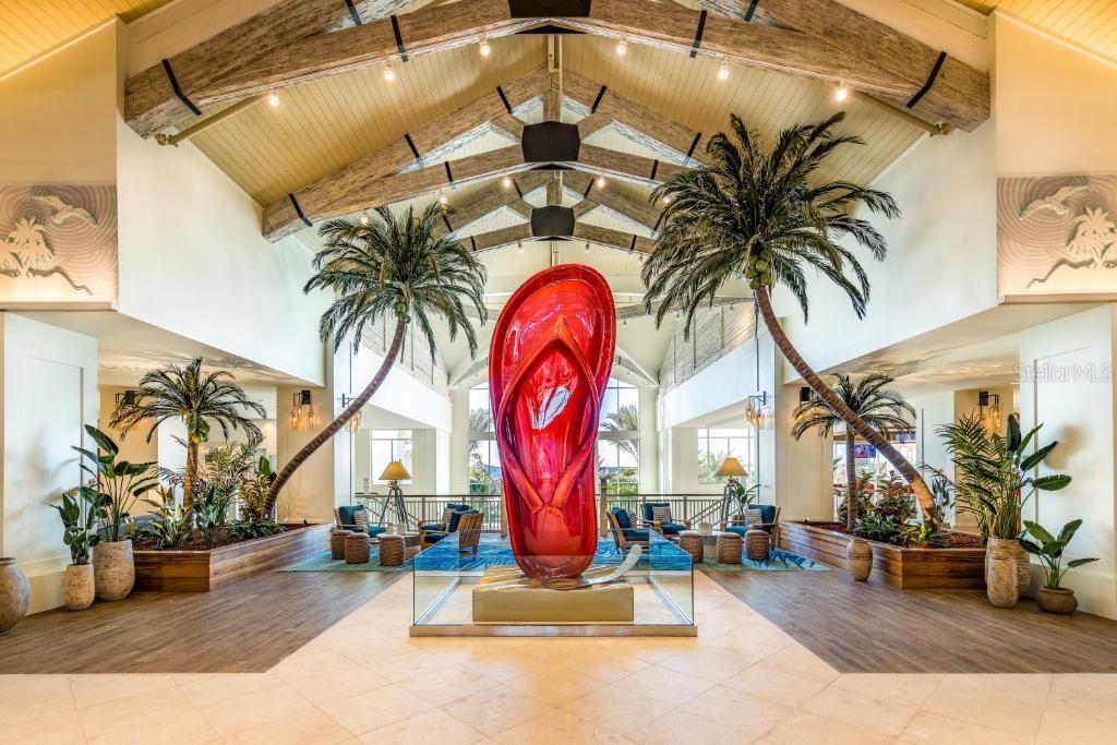 Iconic Margaritaville Resort Orlando lobby and amenities near Disney with dining shopping and entertainment - 8075 KNEE DEEP RD, KISSIMMEE