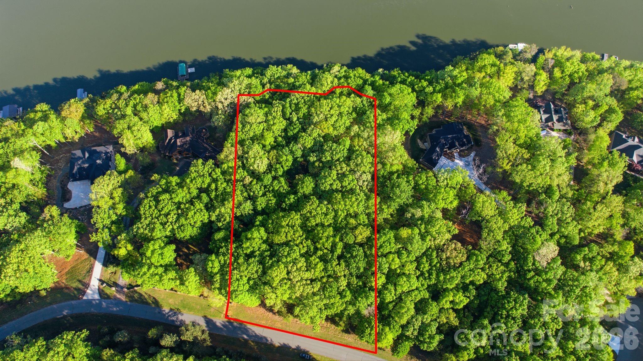 Estimated Lot Lines - 1768 Rocky Cove Lane, Denton