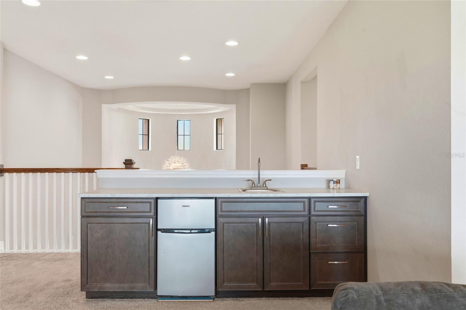 2nd Floor Wet Bar with Sink and Refrigerator/Freezer - 8207 RUSHTON PL, PARRISH