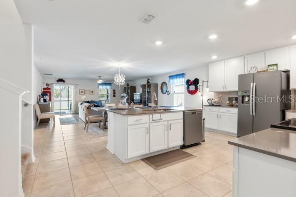 Kitchen, dining and living areas - 4382 FINCH LN, KISSIMMEE
