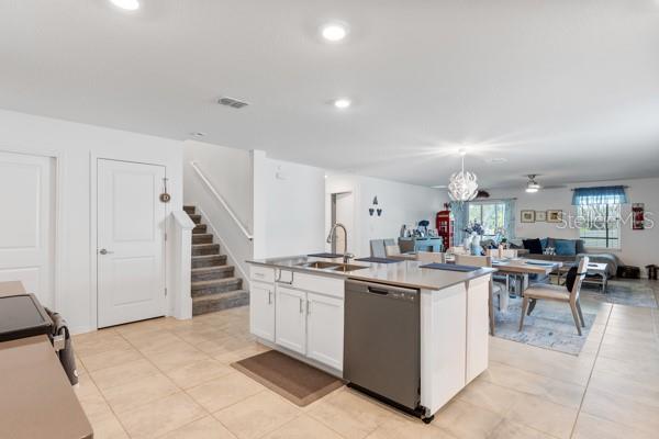 Kitchen, dining and living areas - 4382 FINCH LN, KISSIMMEE
