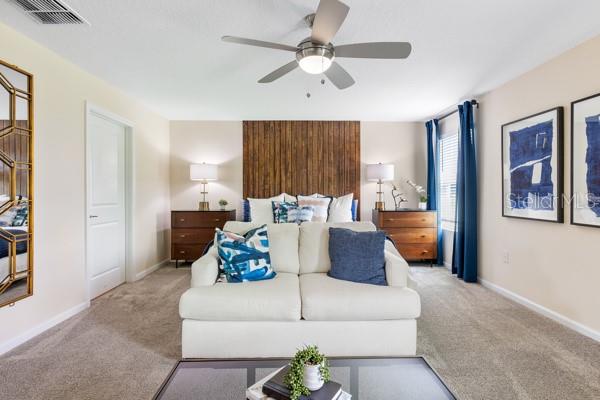 Owner suite bedroom currrent arrangement - 4382 FINCH LN, KISSIMMEE