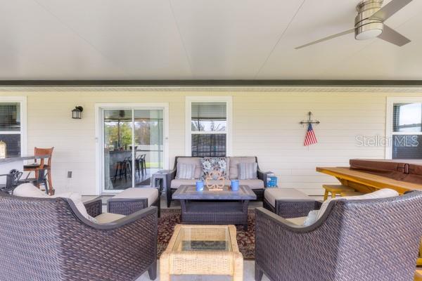 Current seating in lanai - 4382 FINCH LN, KISSIMMEE