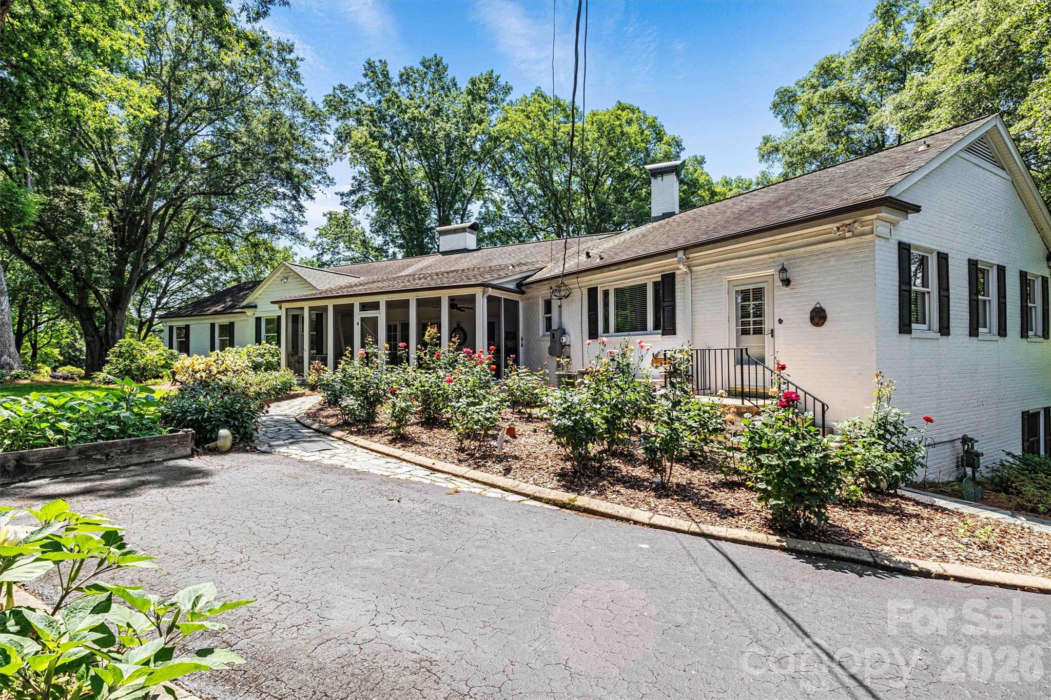 Rose Garden/Back Entry View - 842 North Center Street, Hickory