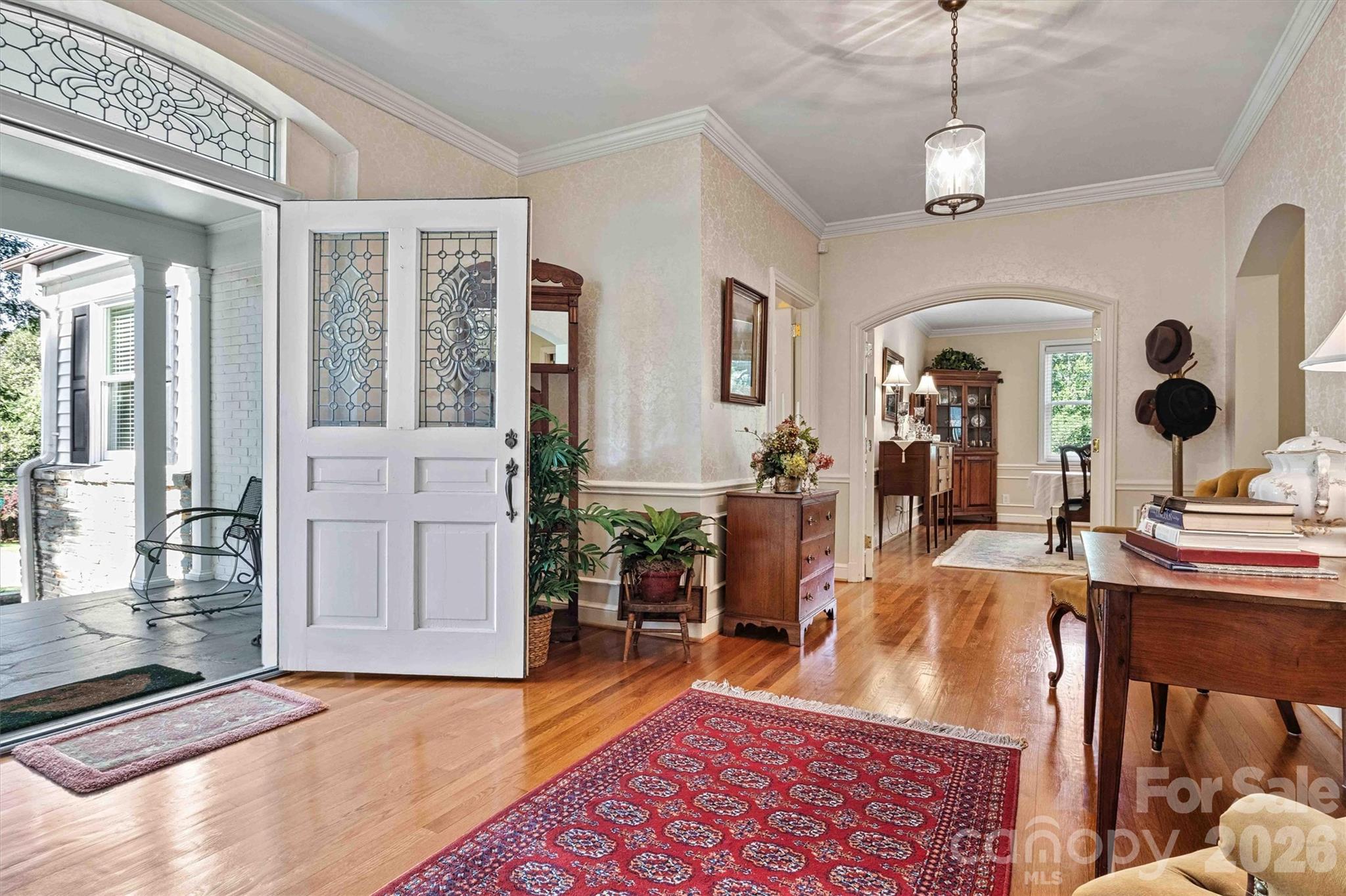 Foyer/Formal Dining Room Entry View - 842 North Center Street, Hickory