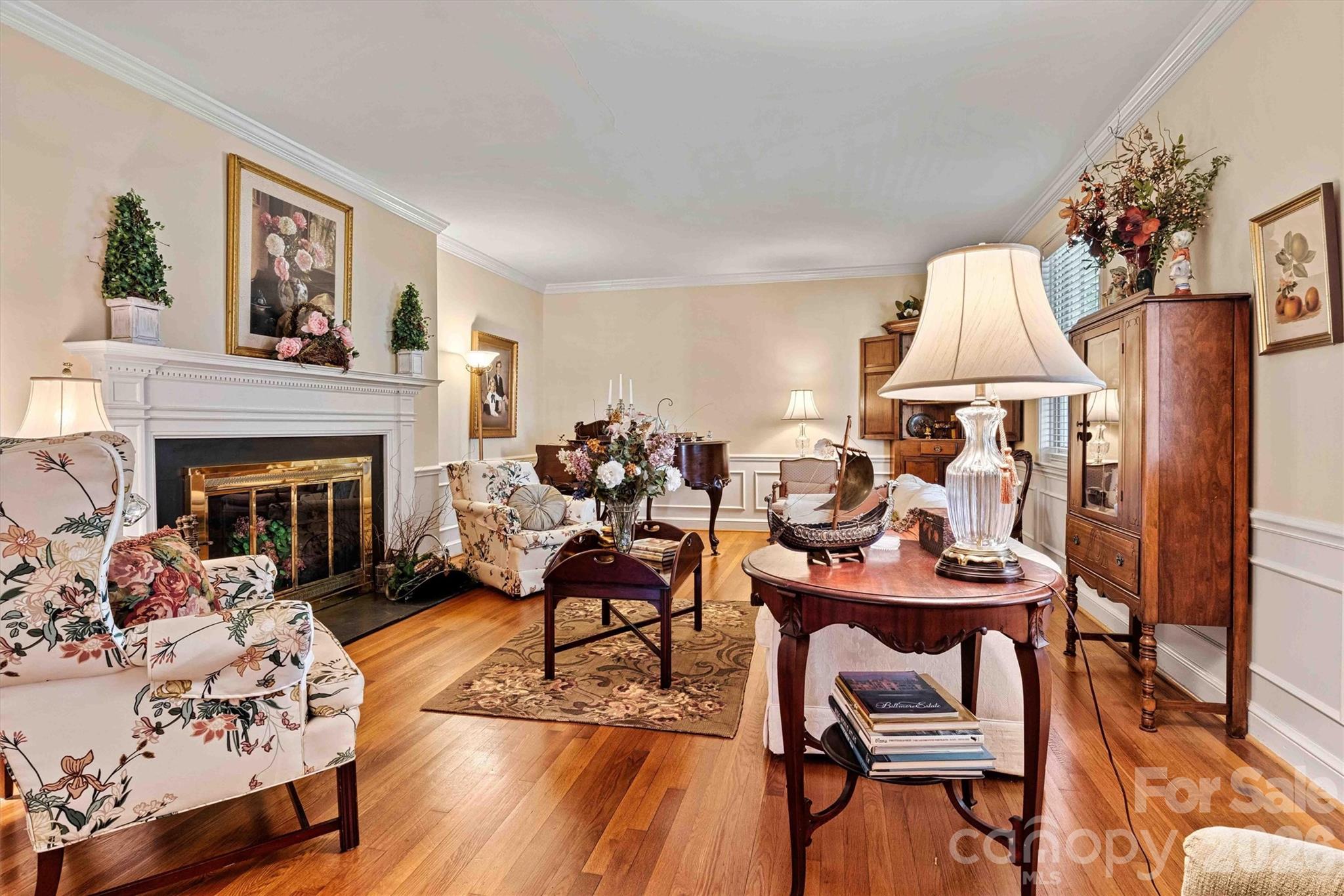 Formal Living Room/Fireplace View - 842 North Center Street, Hickory