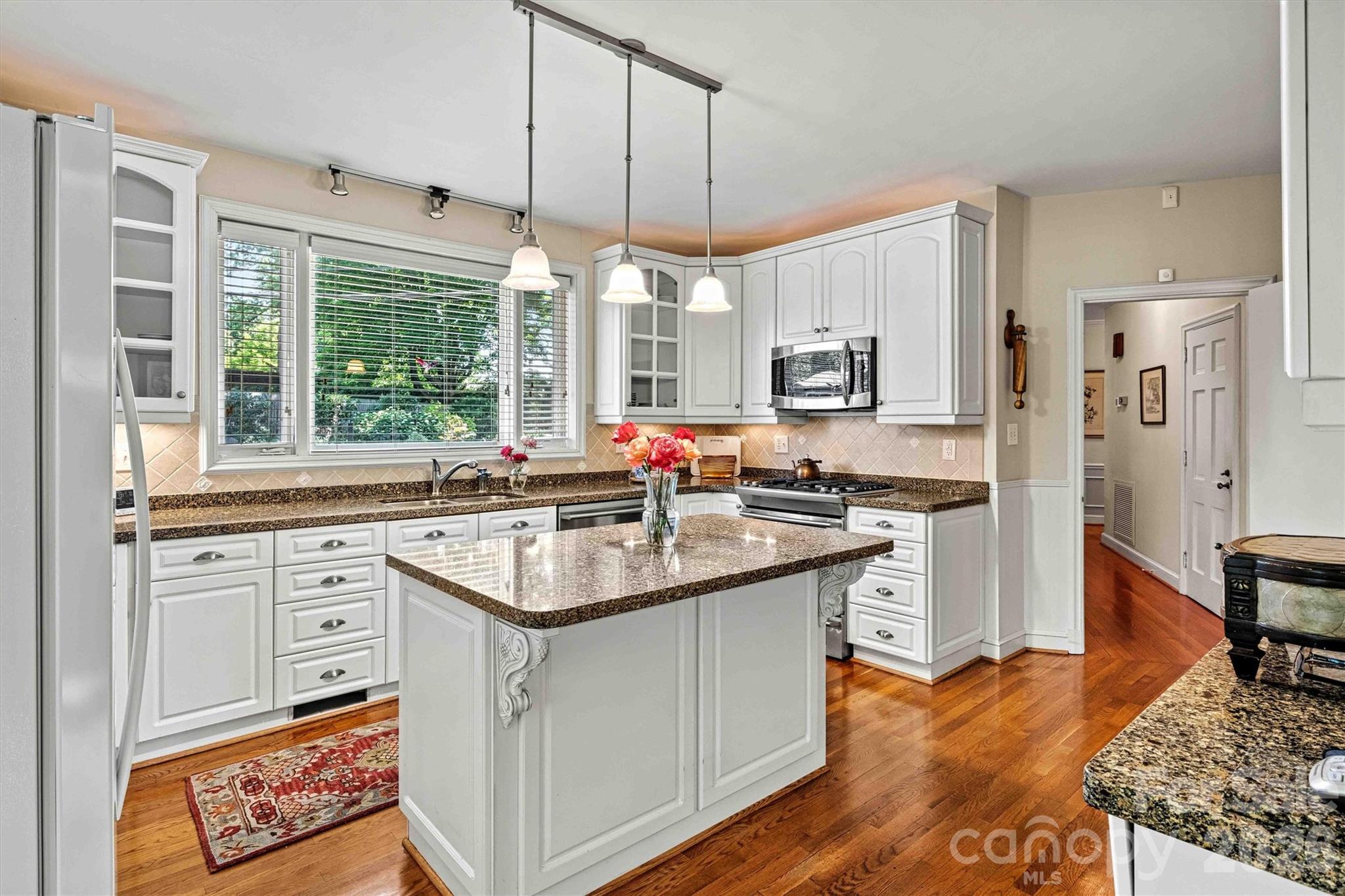 Kitchen/Rose Garden Window View - 842 North Center Street, Hickory