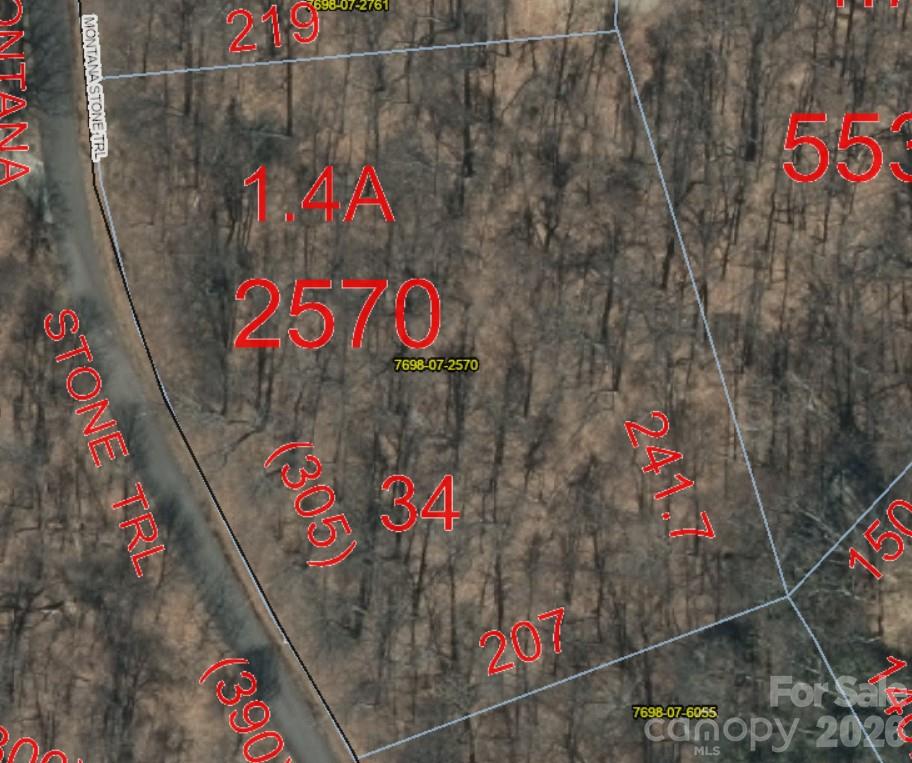 GIS Aerial Photo - 34 Montana Stone Trail, Waynesville