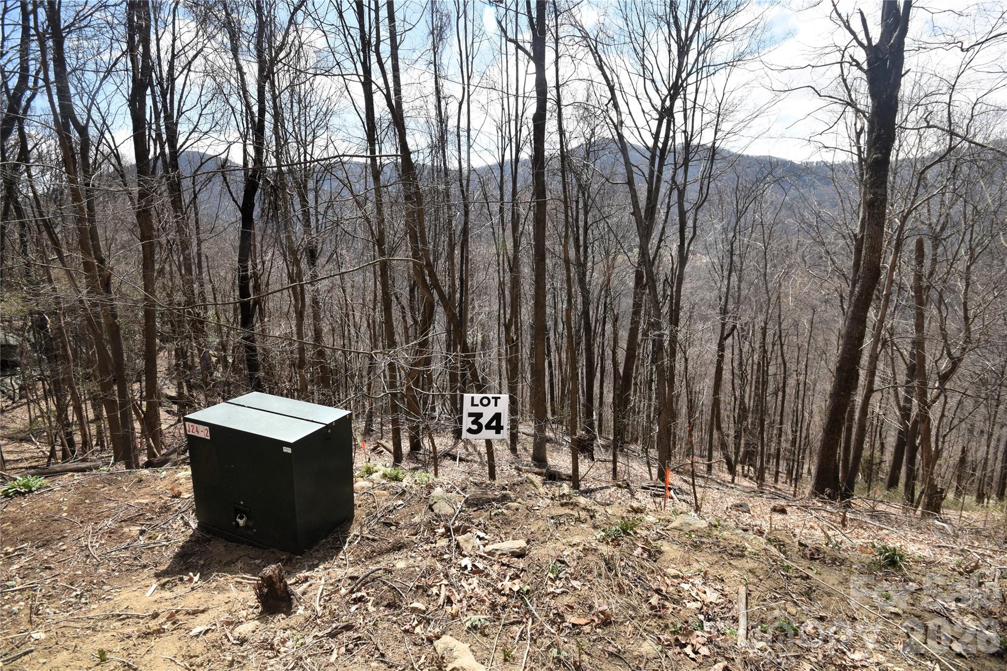Left lot line of lot 34 from the top of the lot - 34 Montana Stone Trail, Waynesville